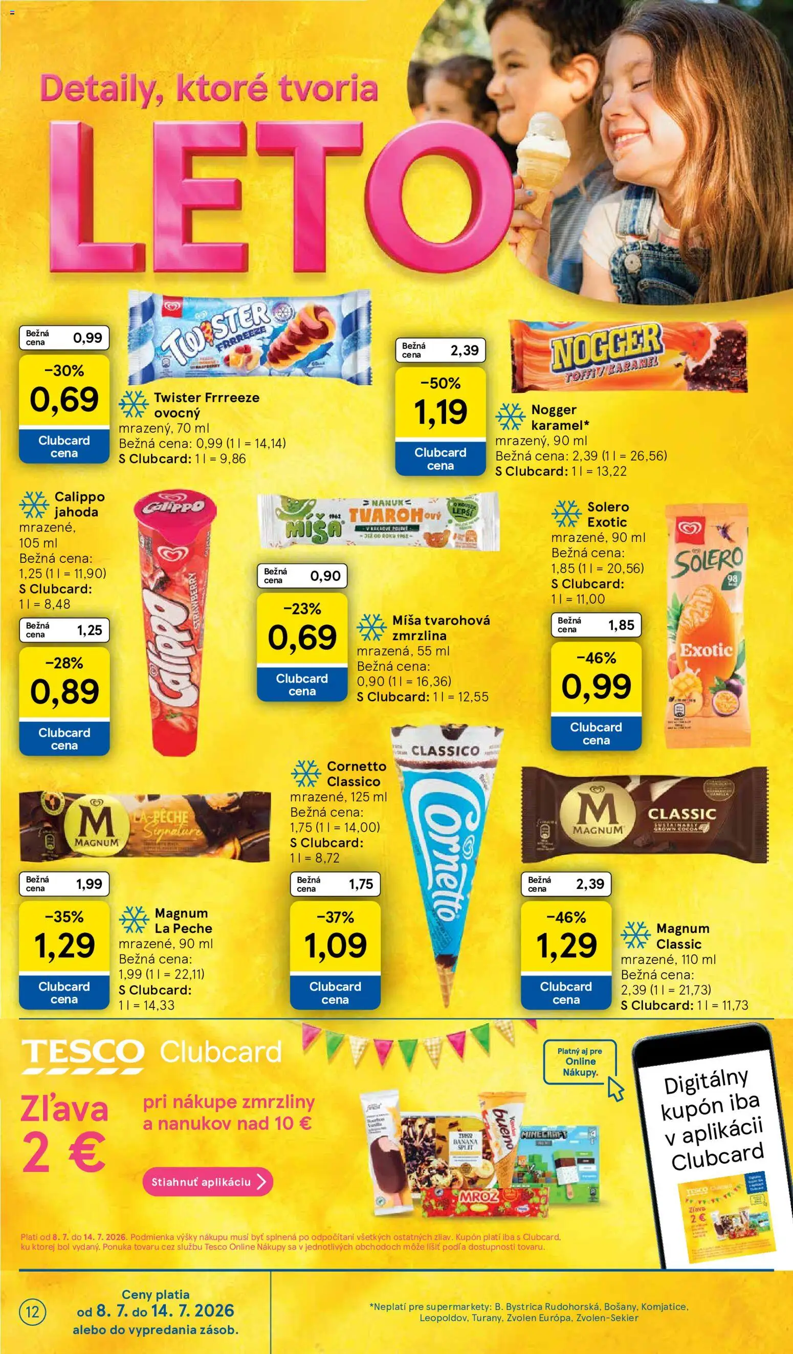 Nové Tesco akcie – leták je platný od 08.07.2026 | Strana: 12