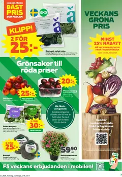 Coop erbjudanden - Förhandsvisning av reklamblad från butik Coop aktuell från 13/07/2026 | Sida: 3 | Produkter: Galler, Kruka, Korg, Spenat
