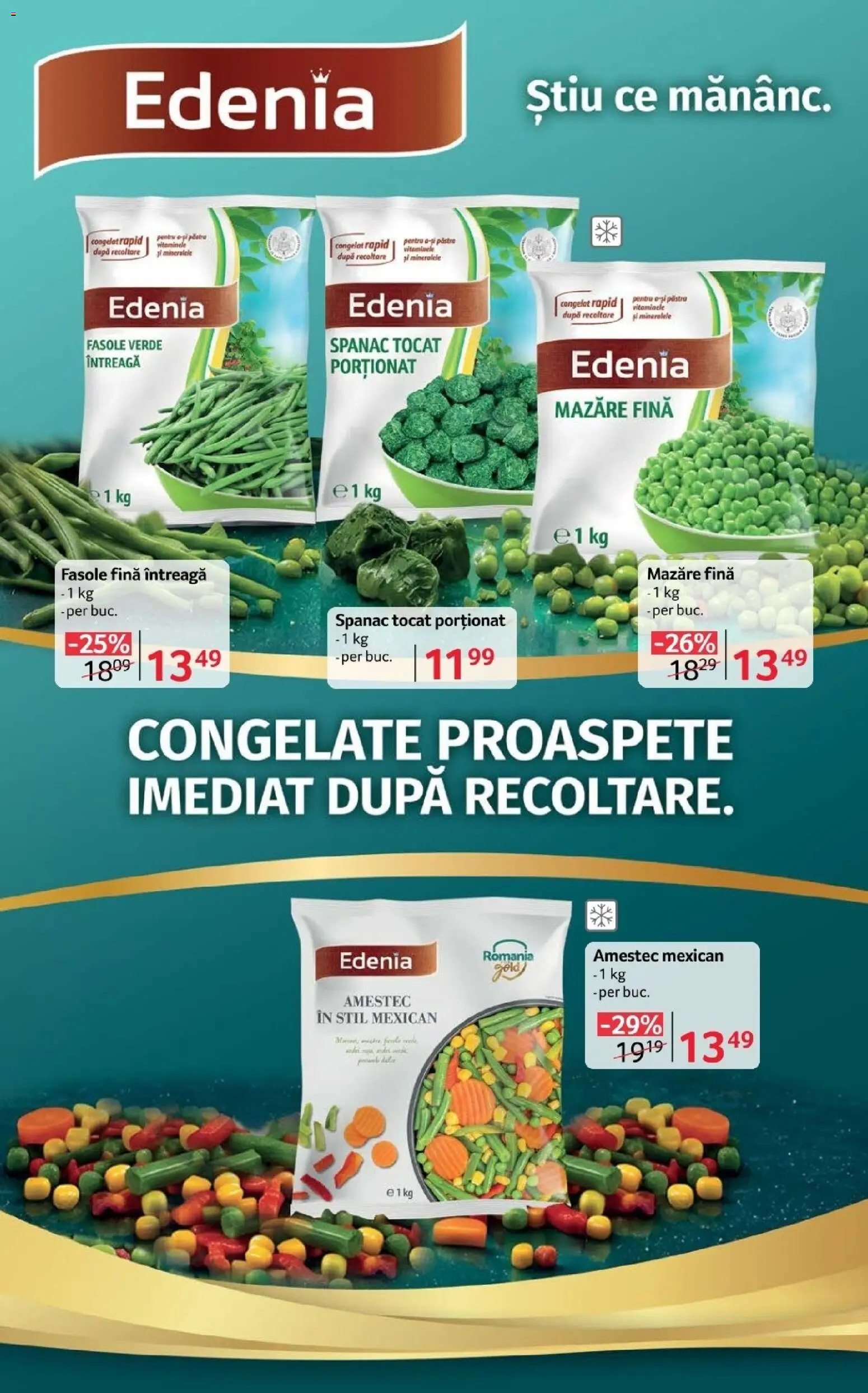 Noul catalog Selgros – valabil de la 30.10.2026 | Pagină: 6 | Produse: Mazăre, Spanac, Fasole verde, Amestec