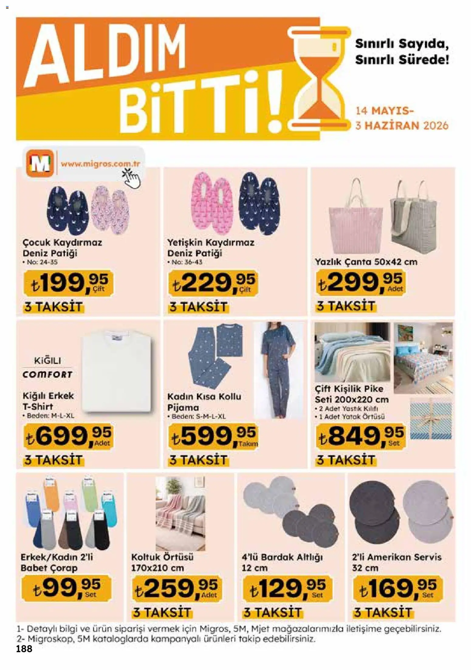 Migros Katalog - 5M Migroskop Dijital - 14.05.2026 tarihinden itibaren geçerlidir | Sayfa: 188