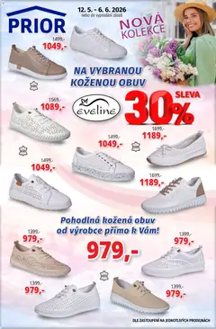 Náhled letáku Prior - Akční Nabídka Obuvi A Doplňků od 12.05.2026
