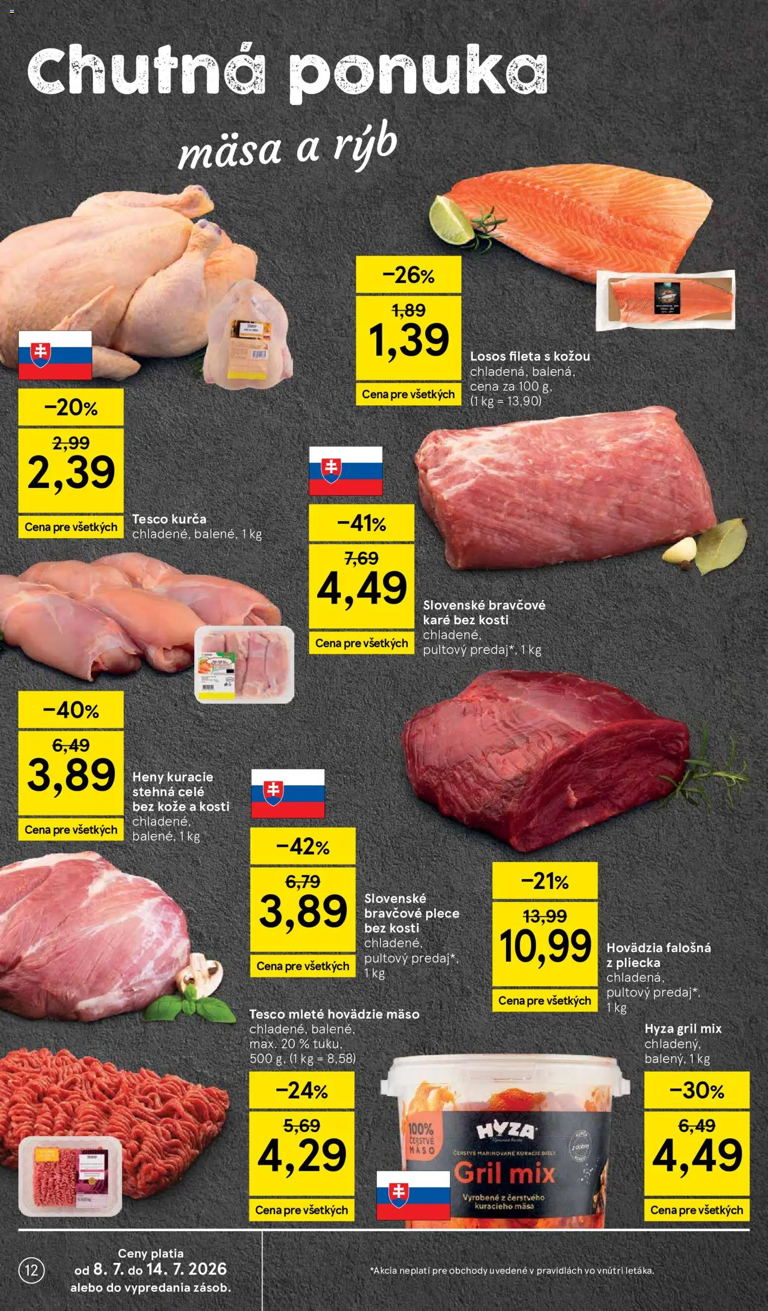 Nové Tesco akcie – leták je platný od 08.07.2026 | Strana: 12