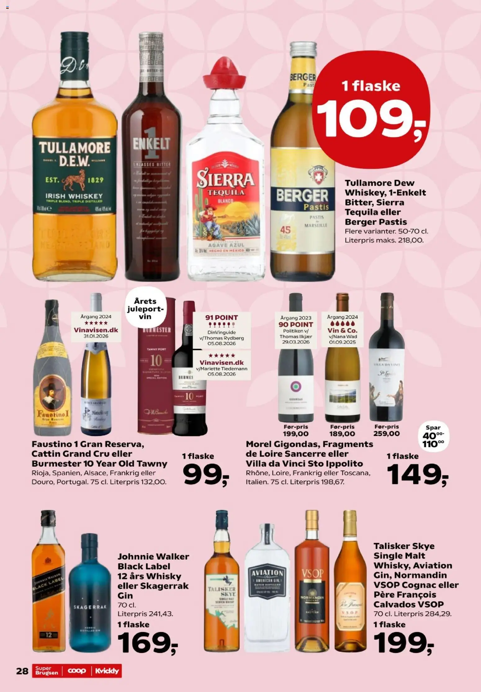 Kvickly tilbudsavis – gyldig fra 23/10/2026 | Side: 30 | Produkter: Vin, Gin, Whisky