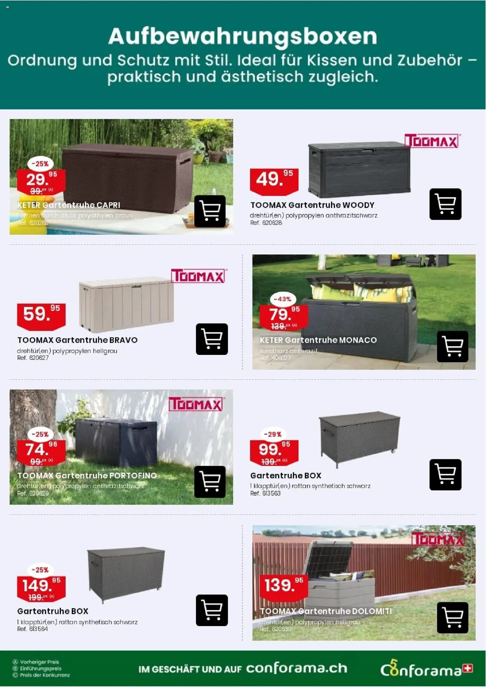 Conforama aktionen Aufbewahrung – gültig ab 07.10.2026 | Seite: 2 | Produkte: Kissen, Box