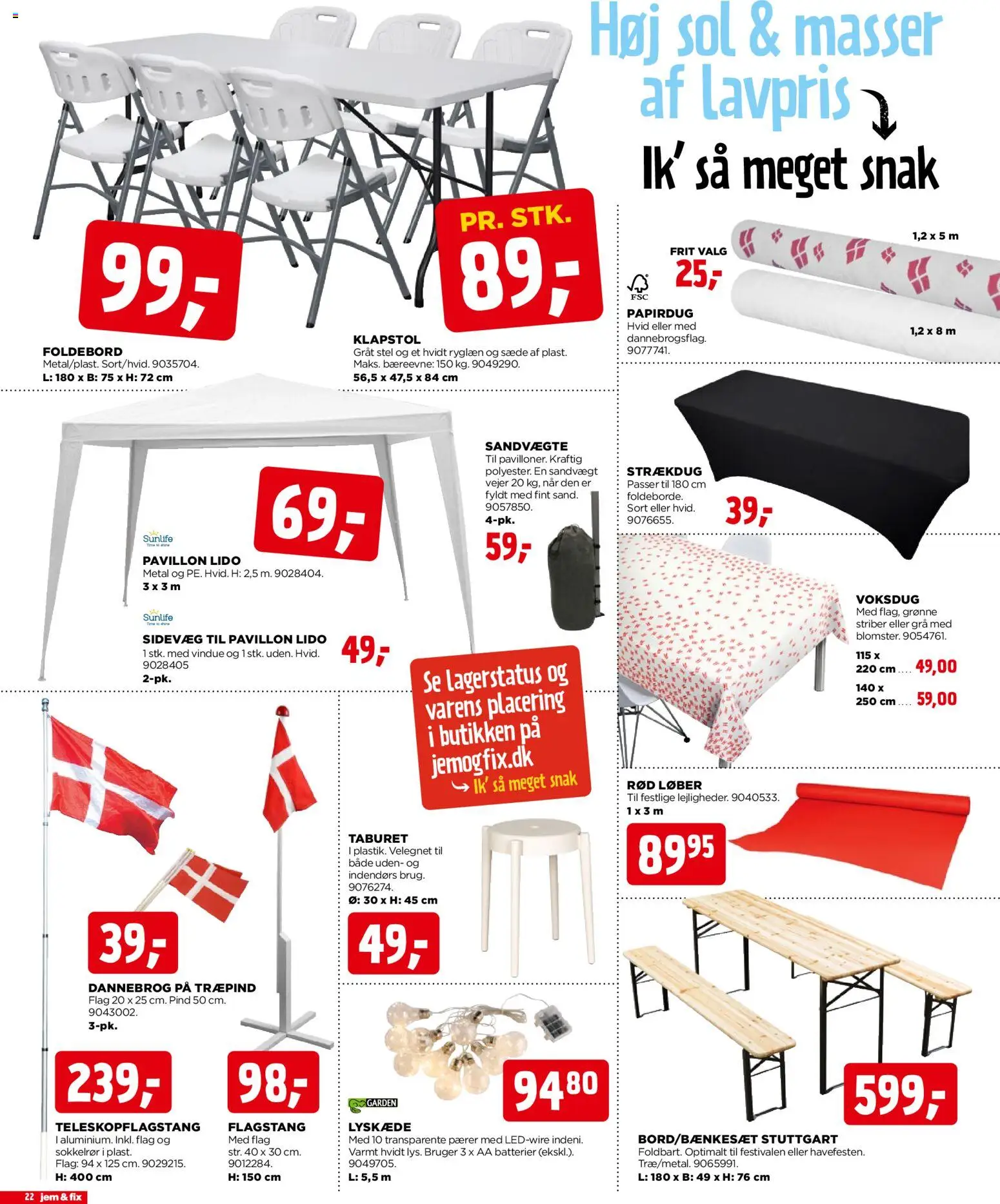Jem & fix tilbudsavis – gyldig fra 28/06/2026 | Side: 22 | Produkter: Batterier, Pærer
