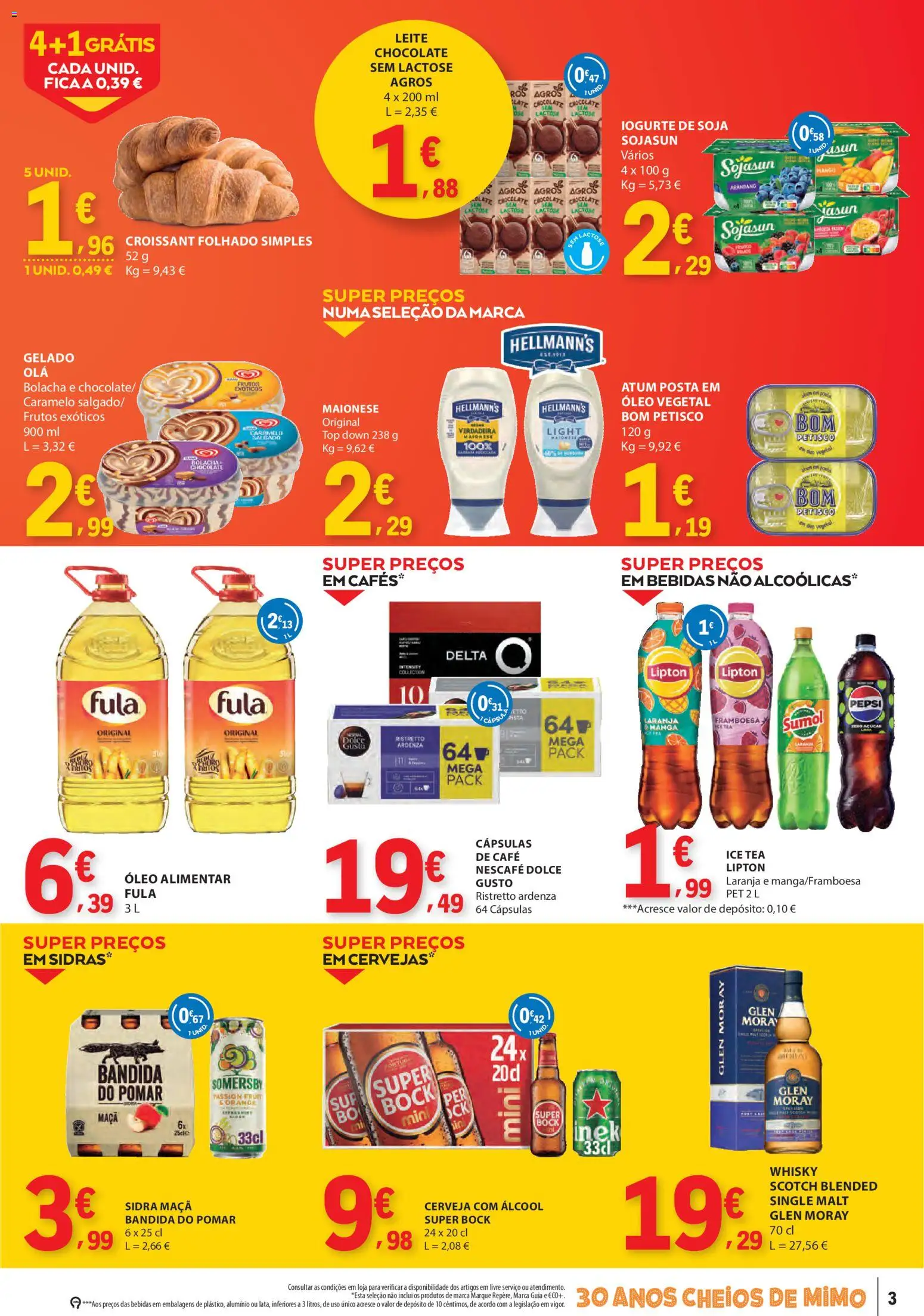 E.Leclerc Catálogo Fim de Semana │ válido de 07/08/2026 | Página: 3 | Produtos: Whisky, Cápsulas, Óleo, Maionese