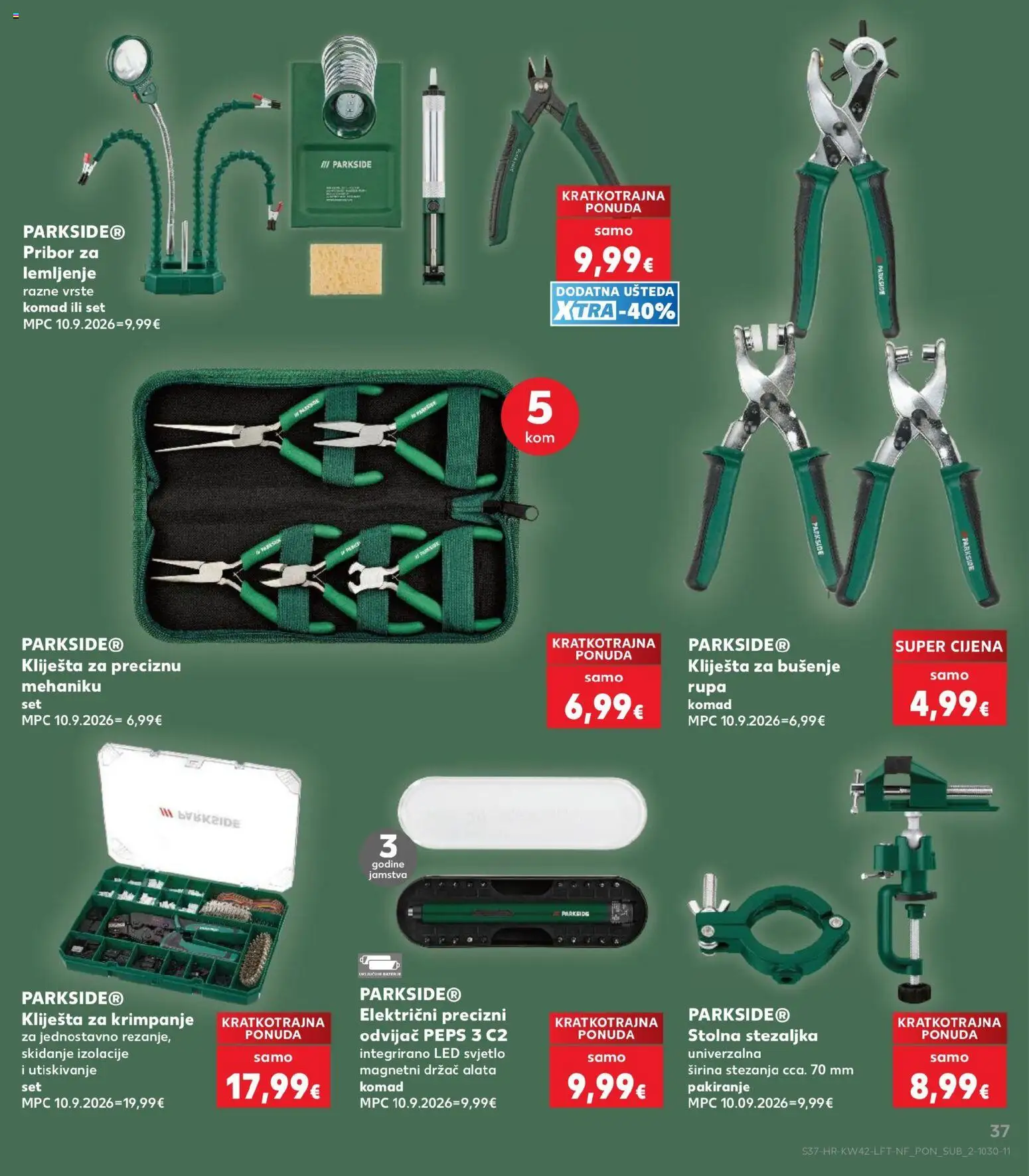 Kaufland katalog | vrijedi od 14.10.2026 | Stranica: 37 | Proizvodi: LED svjetlo, Led, Odvijač, Parkside