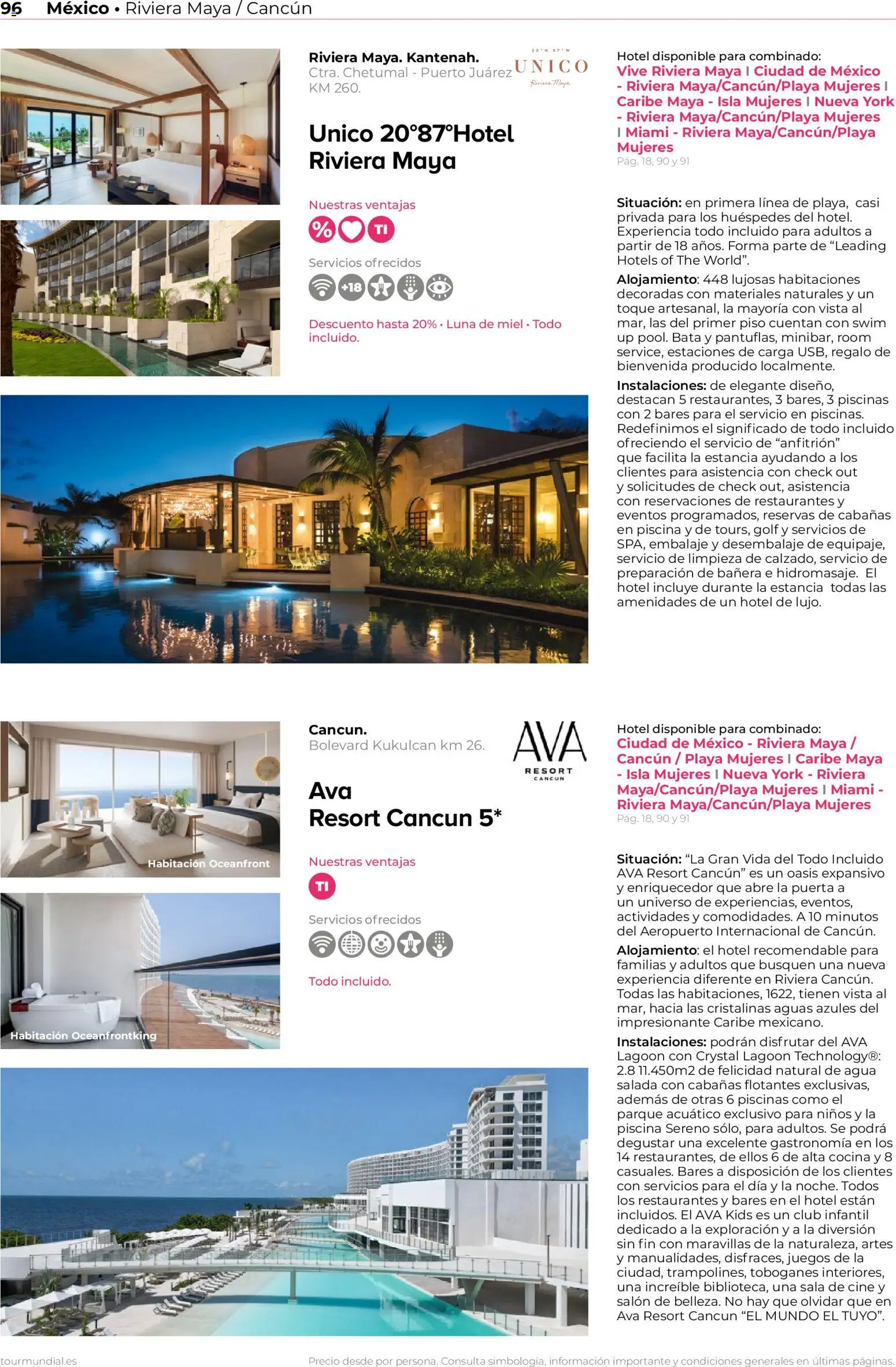 Viajes El Corte Inglés Norteamérica y Caribe │ válido desde el 01/01/2026 | Página: 96 | Productos: Salón, Cocina, Agua, Piscina