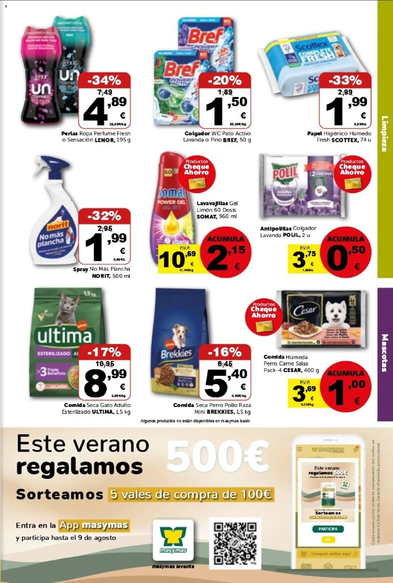 Masymas folleto │ válido desde el 17/07/2026 | Página: 19 | Productos: Perfume, Papel higienico, Lavavajillas, Plancha