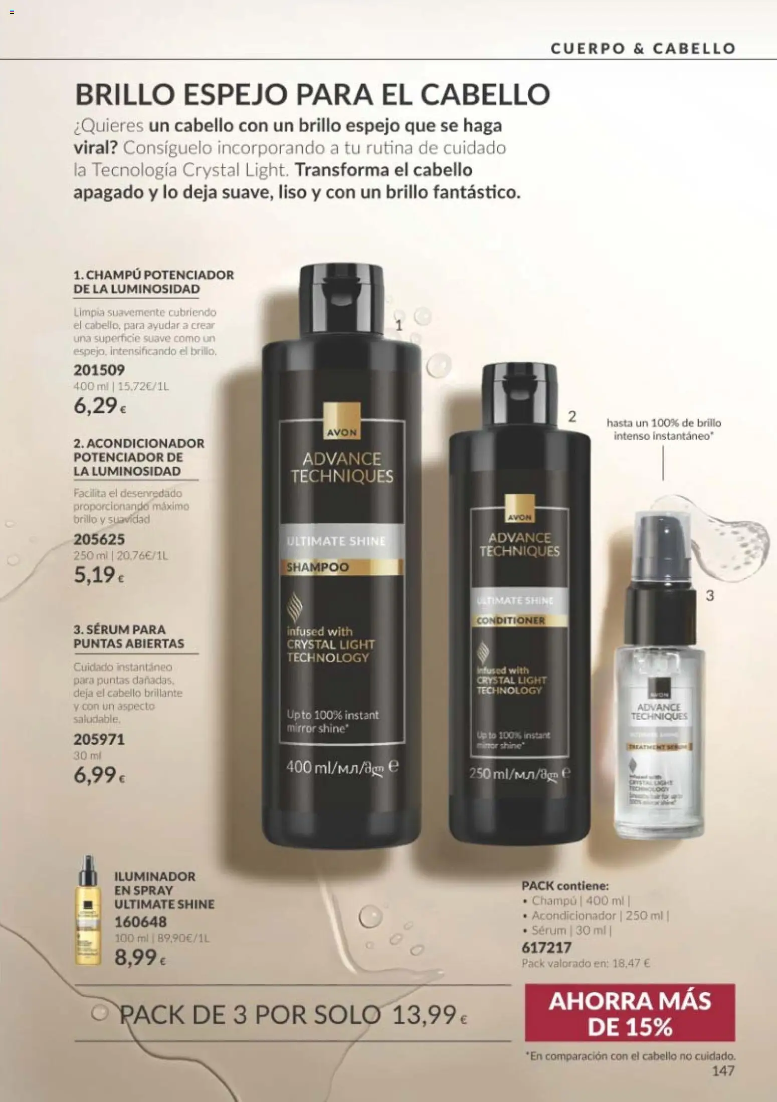 Catálogo AVON Black Friday │ válido desde el 01/11/2026 | Página: 147 | Productos: Iluminador, Champú, Sérum, Espejo