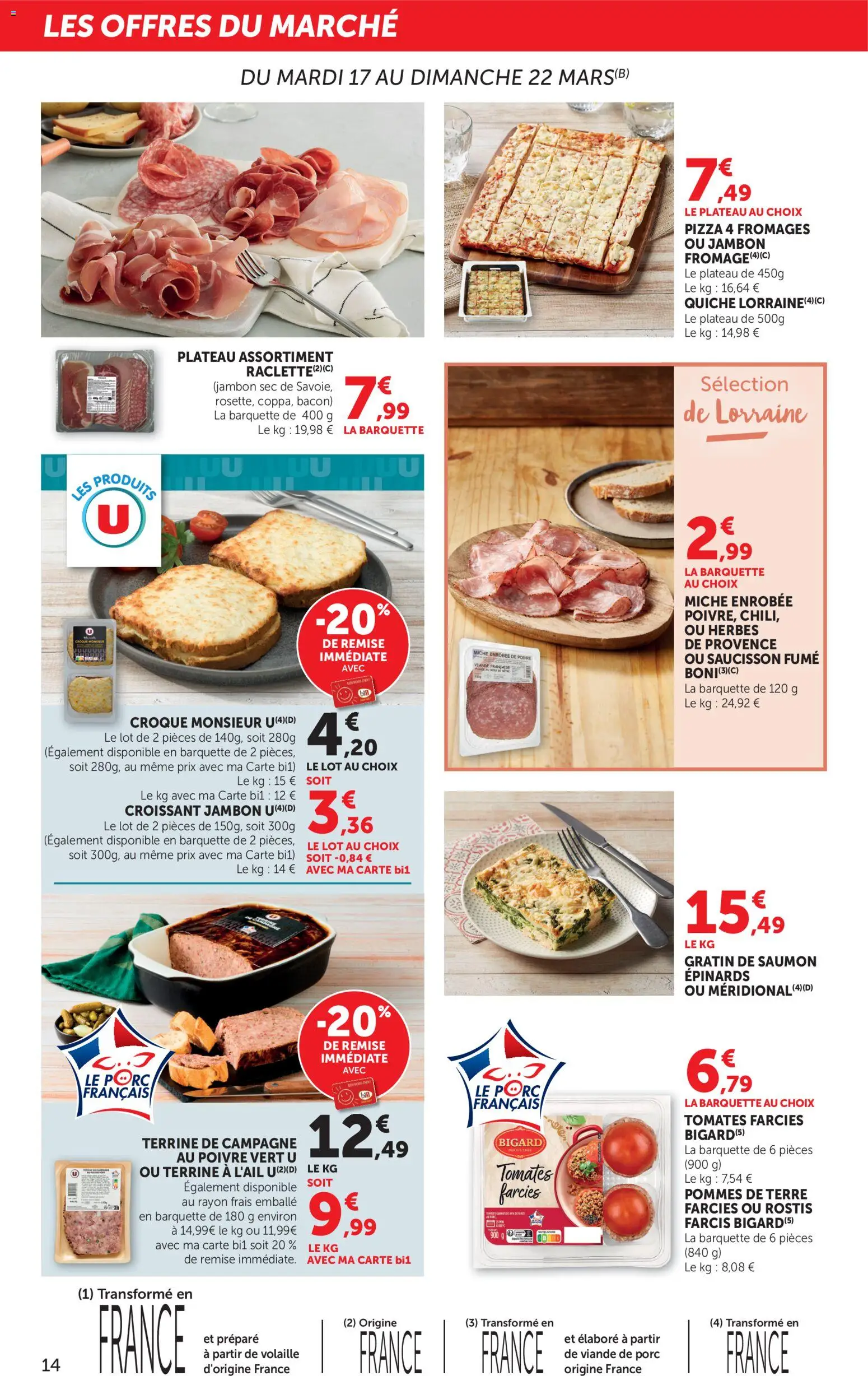 {H1} | Page: 14 | Produits: Viande de porc, Plateau, Poivre, Pommes de terre