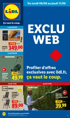LIDL - Prévisualisation de LIDL catalogue les bonnes affaires Exclu Web valide à partir de 08.06.2026