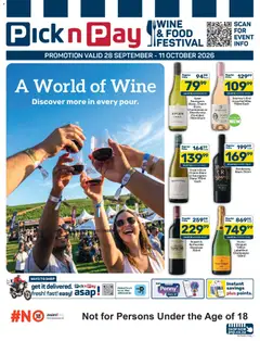 Pick n Pay specials catalogue – valid from 28/09/2026