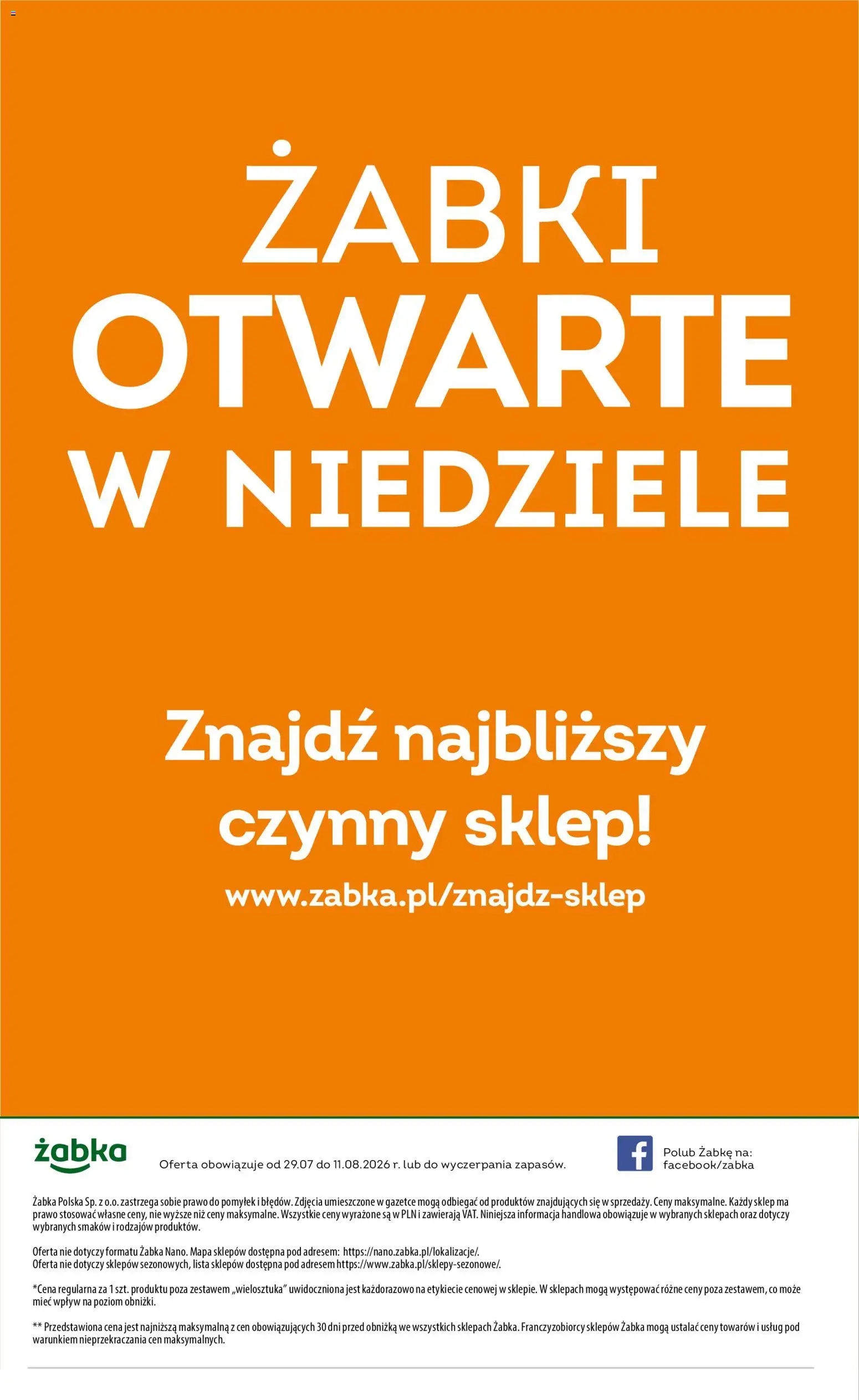 Żabka gazetka - Codzienne produkty od 29.07.2026 | Strona: 18