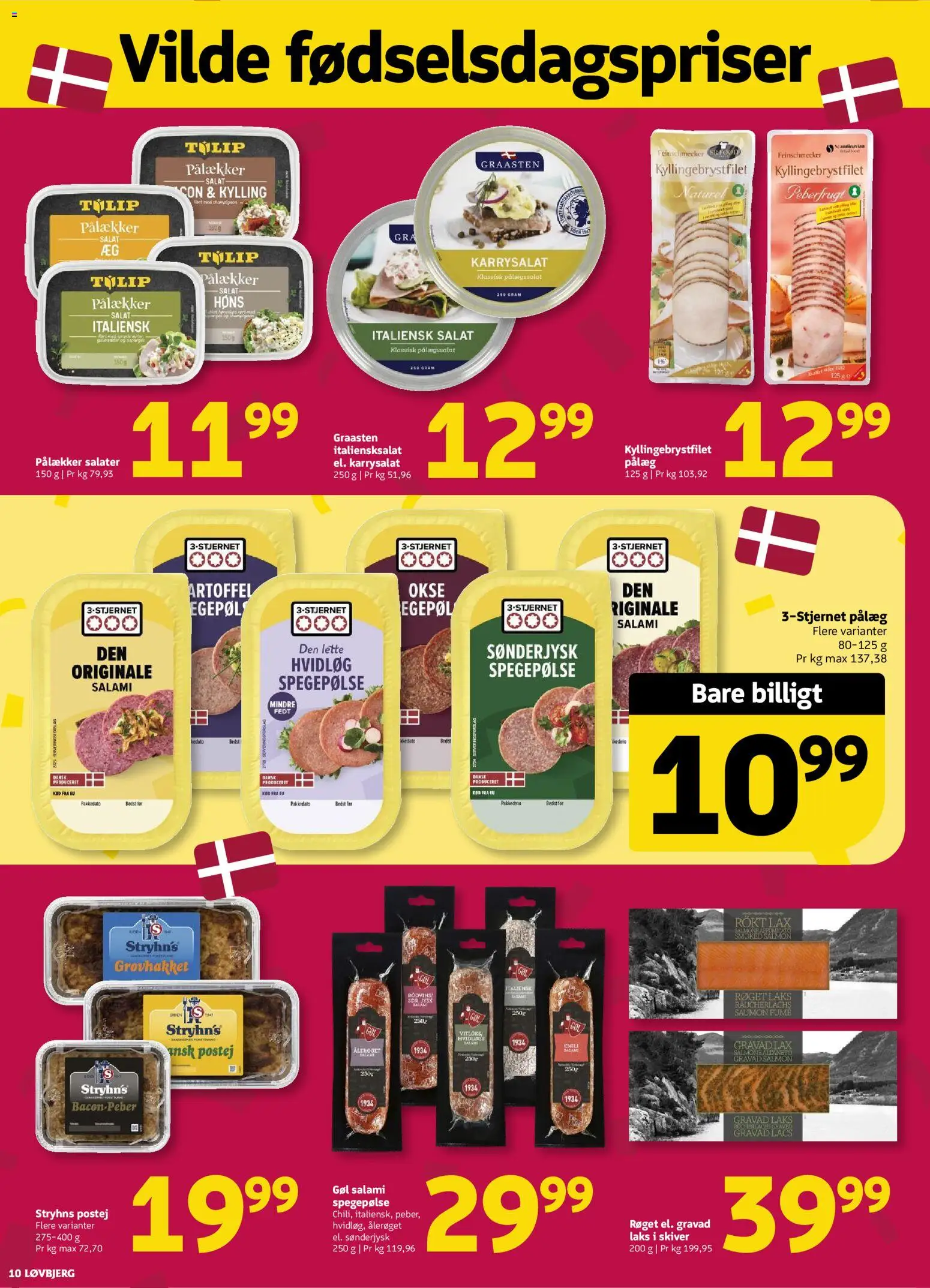 Løvbjerg tilbudsavis – gyldig fra 04/09/2026 | Side: 10 | Produkter: Salat, Hvidløg, Italiensk salat, Karrysalat