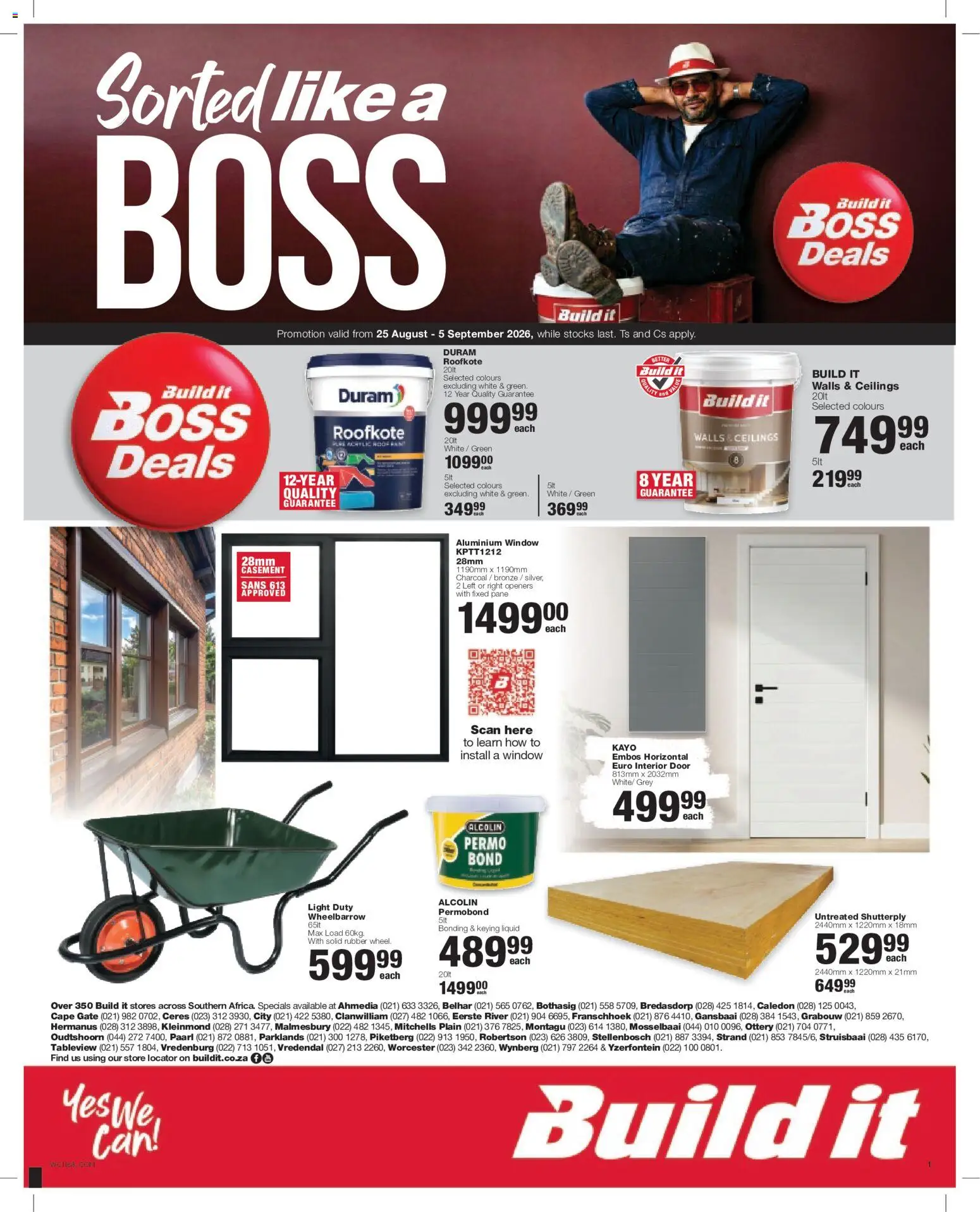 New Build It catalogue – valid from 25/08/2026 | Page: 1 | Products: Gate, Light, Wheelbarrow