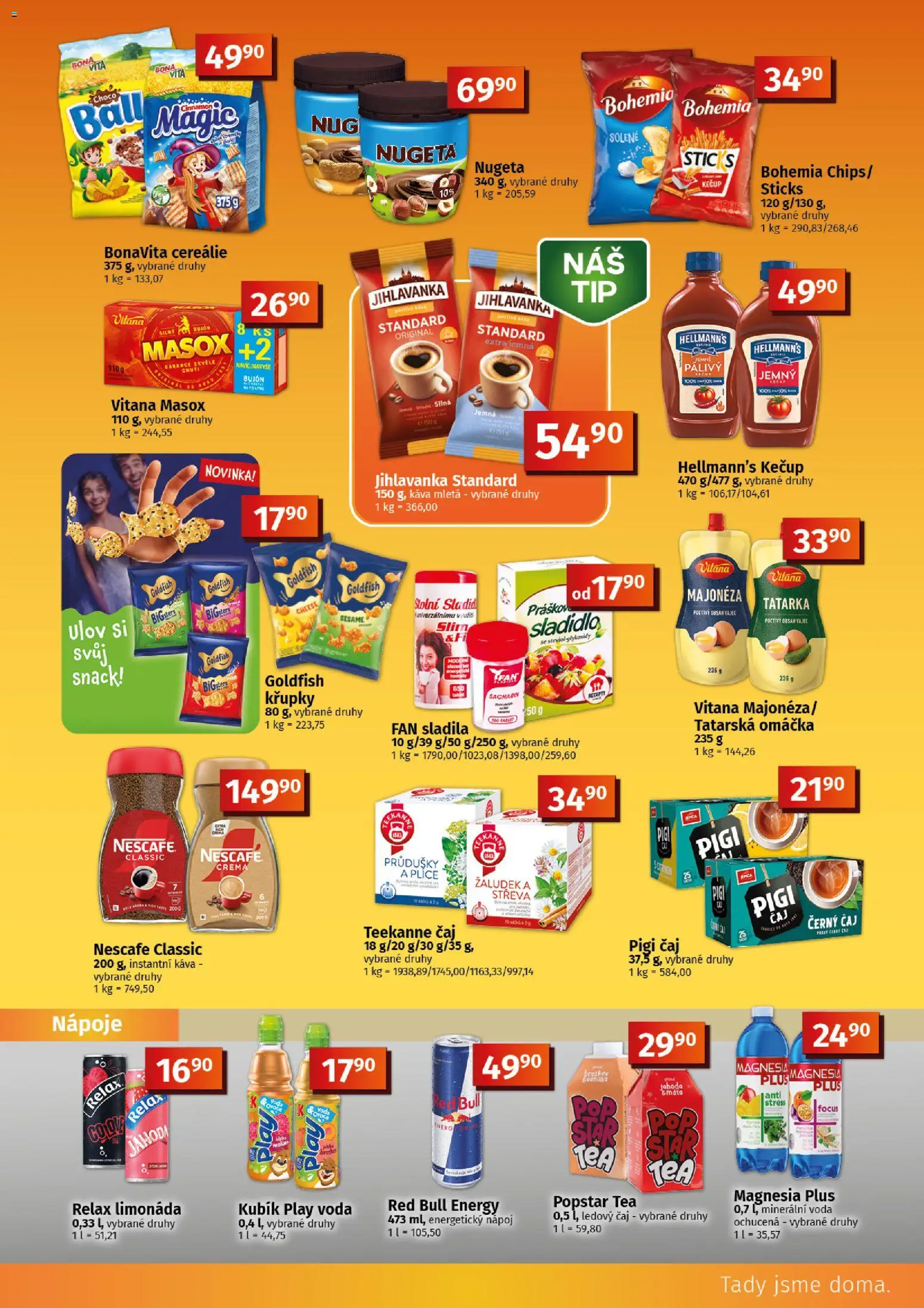 Coop leták - Tuty od 09.09.2026 | Strana: 7 | Produkty: Limonáda, Cereálie, Crema, Hellmann's kečup