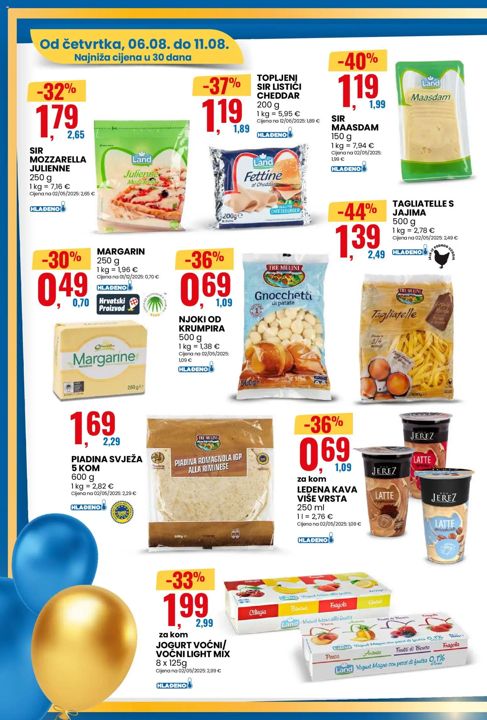 Eurospin katalog | vrijedi od 06.08.2026 | Stranica: 8 | Proizvodi: Sir, Jaja, Njoki, PC