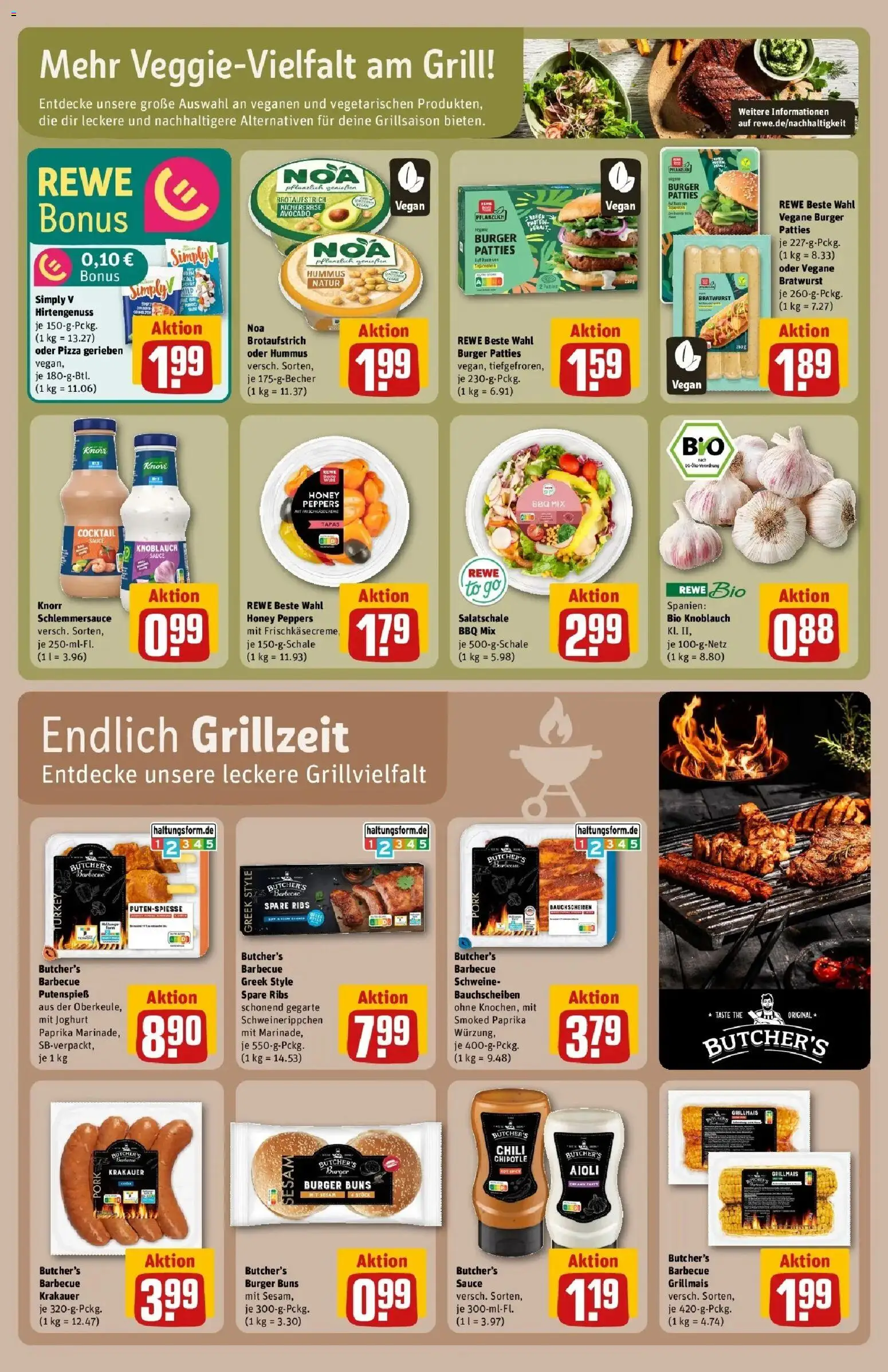 Rewe Prospekt Niederzier / Huchem – gültig ab 10.05.2026 | Seite: 23 | Produkte: Joghurt, Bratwurst, Spare ribs, Avocado