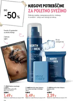 Oriflame katalog akcije – veljaven od 15.07.2026 | Stran: 136 | Izdelki: Gobica, Pena za britje, Milo