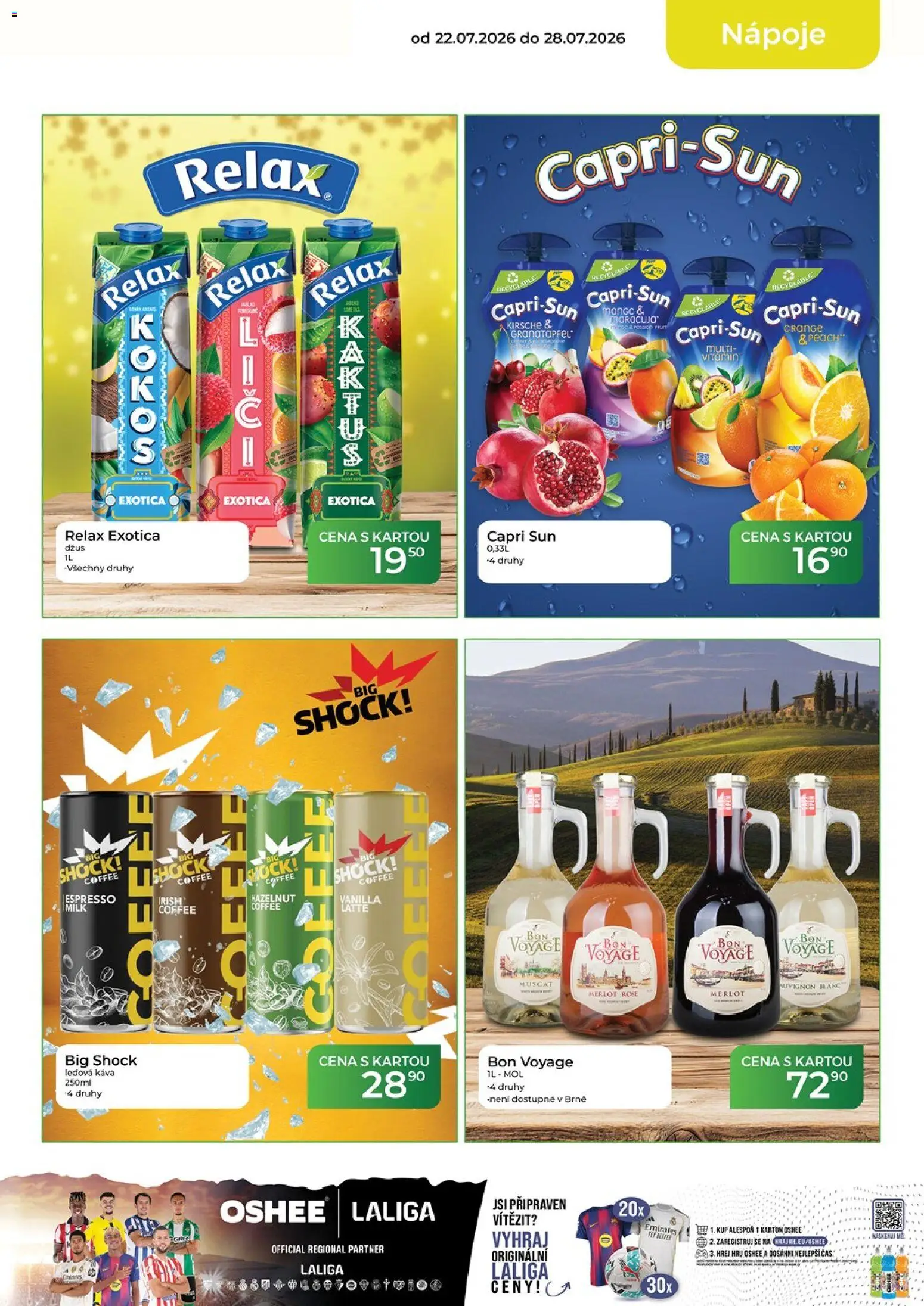 Tamda Foods leták od 22.07.2026 | Strana: 11 | Produkty: Ledová káva, Merlot, Capri Sun, Big Shock