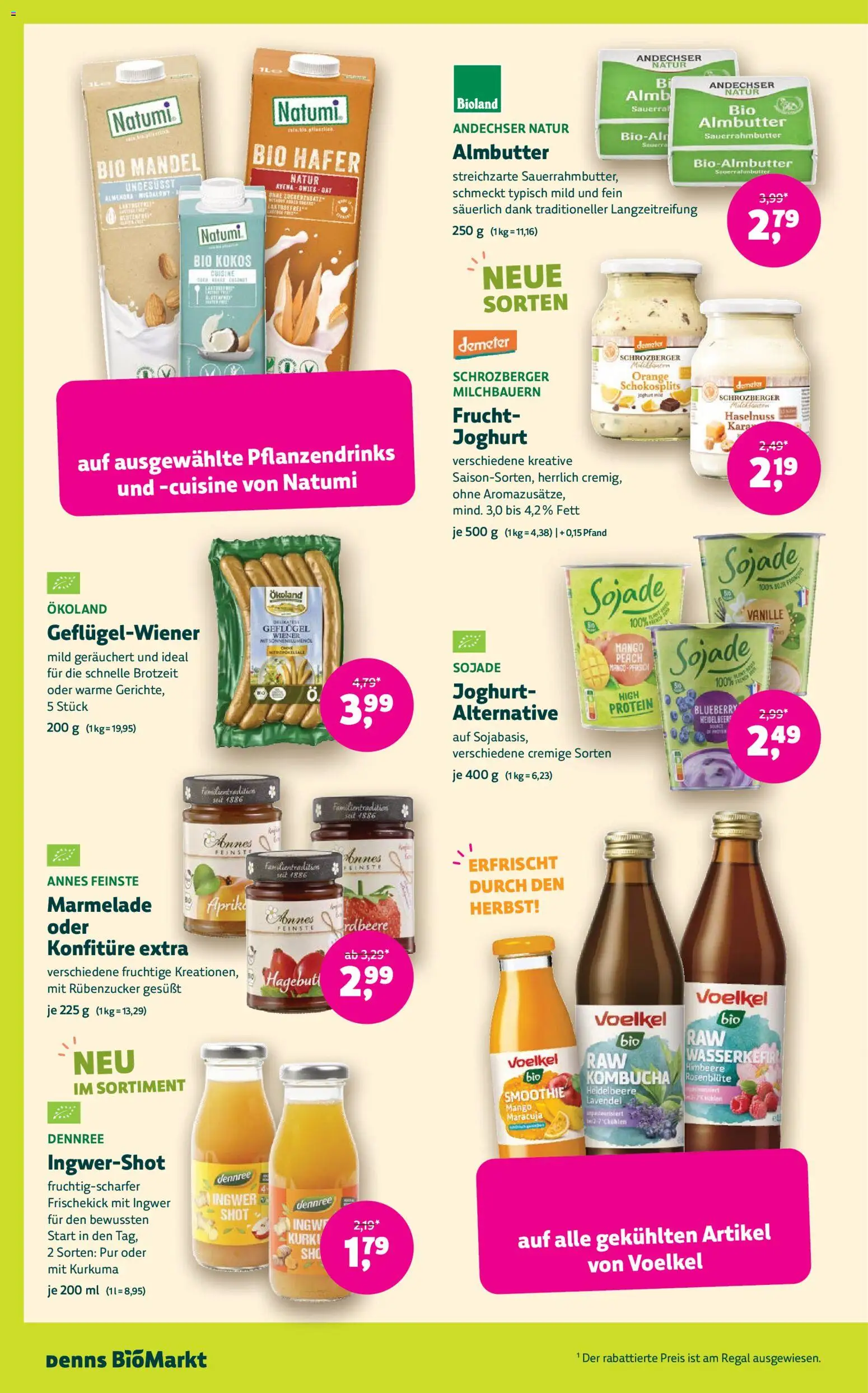 Denns BioMarkt Angebote – gültig ab 23.09.2026 | Seite: 6 | Produkte: Joghurt, Vanille, Marmelade, Himbeere