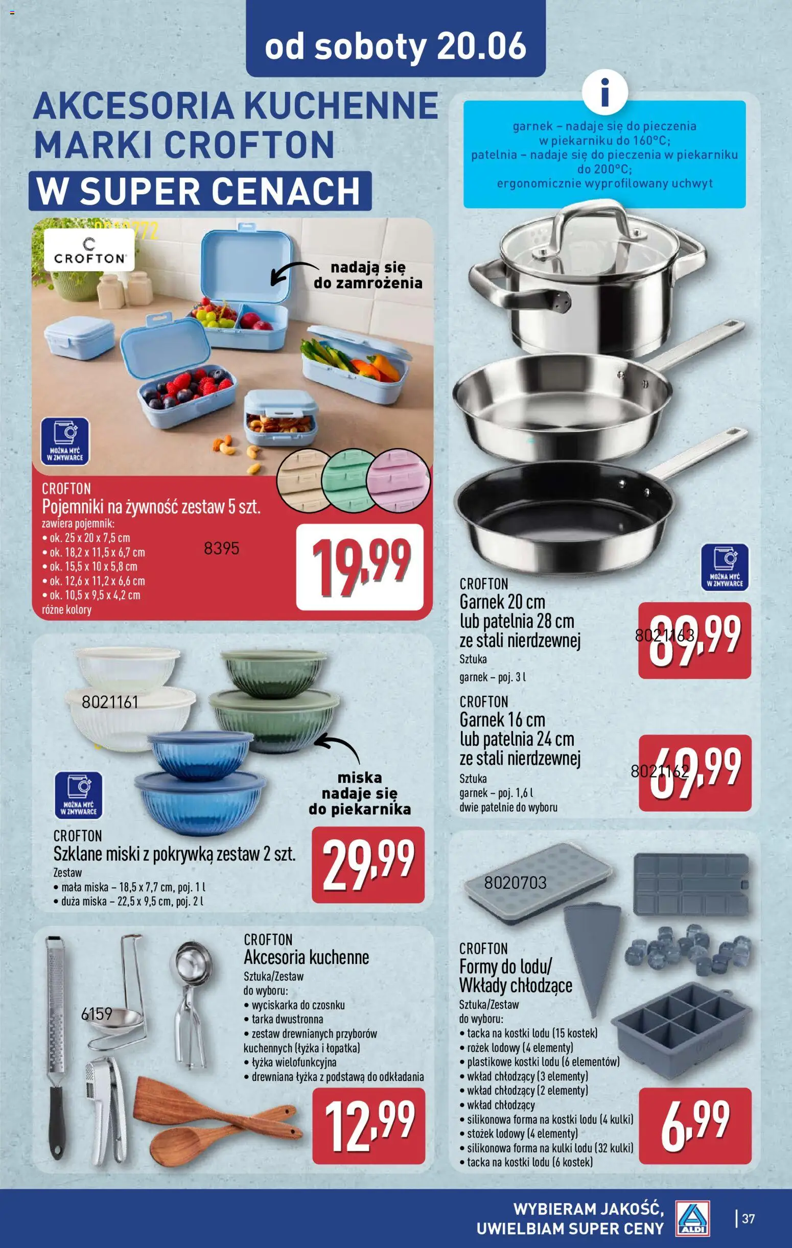 Aldi Polsko leták od 15.06.2026 | Strana: 37 | Produkty: Forma, Miska, Lopatka