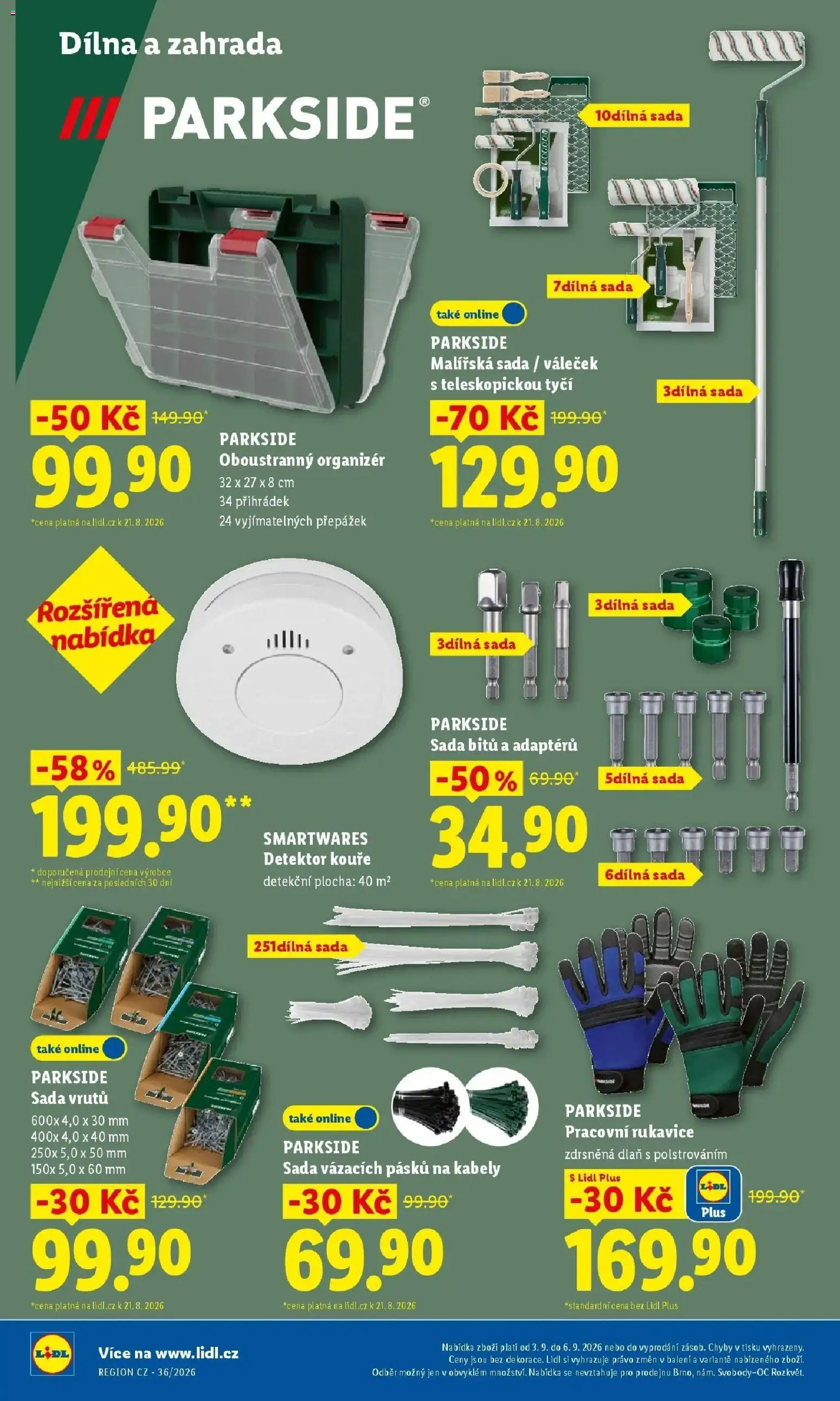 Lidl leták od 31.08.2026 - Nový akční leták | Strana: 20 | Produkty: Zahrada, Adaptér, Sada bitů, Váleček