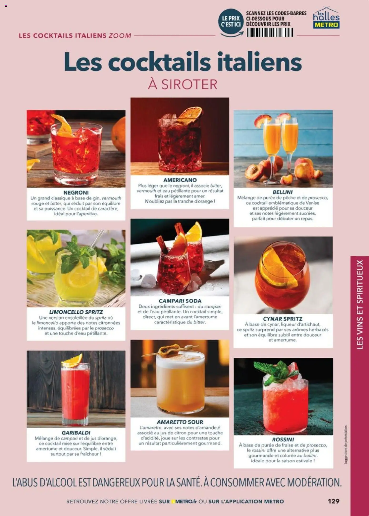 {H1} | Page: 129 | Produits: Base, Liqueur, Amaretto, Vermouth