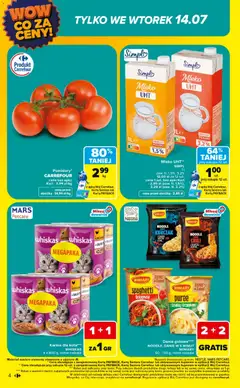 Pogląd oferty "Carrefour gazetka - Wow co za ceny" - ważna od 13.07.2026 | Strona: 4 | Produkty: Chili, Karta, Kurczak, Kaczka