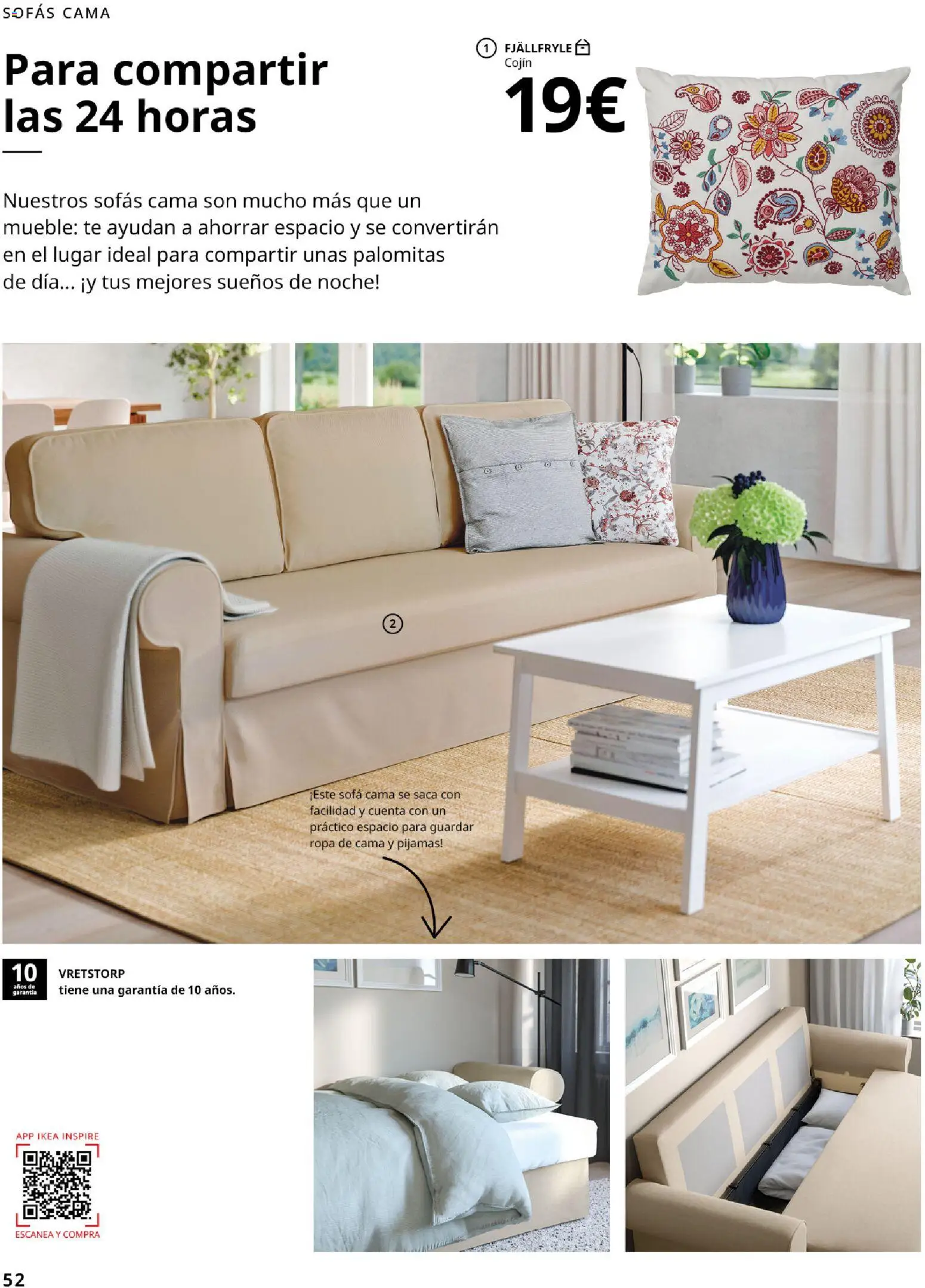 IKEA - Salones │ válido desde el 01/09/2026 | Página: 52 | Productos: Palomitas, Ropa, Sofá cama, Cama