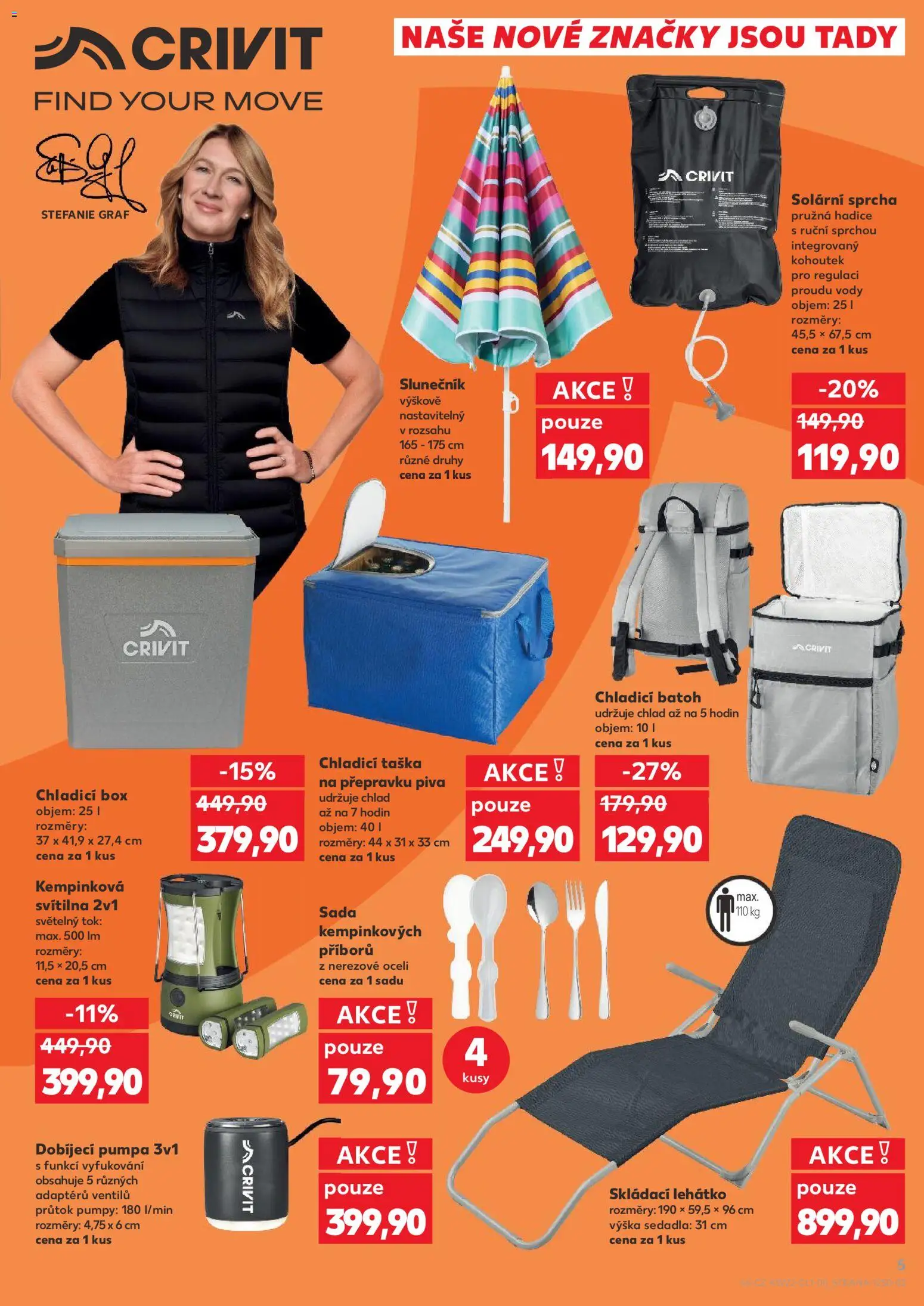 Kaufland leták - Ostrava od 27.05.2026 | Strana: 5 | Produkty: Batoh, Taška, Lehátko, Svítilna