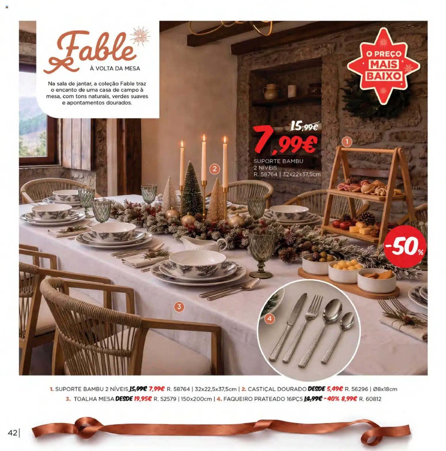 Espaço Casa Catálogo de Natal 2026 │ válido de 06/10/2026 | Página: 42 | Produtos: Mesa