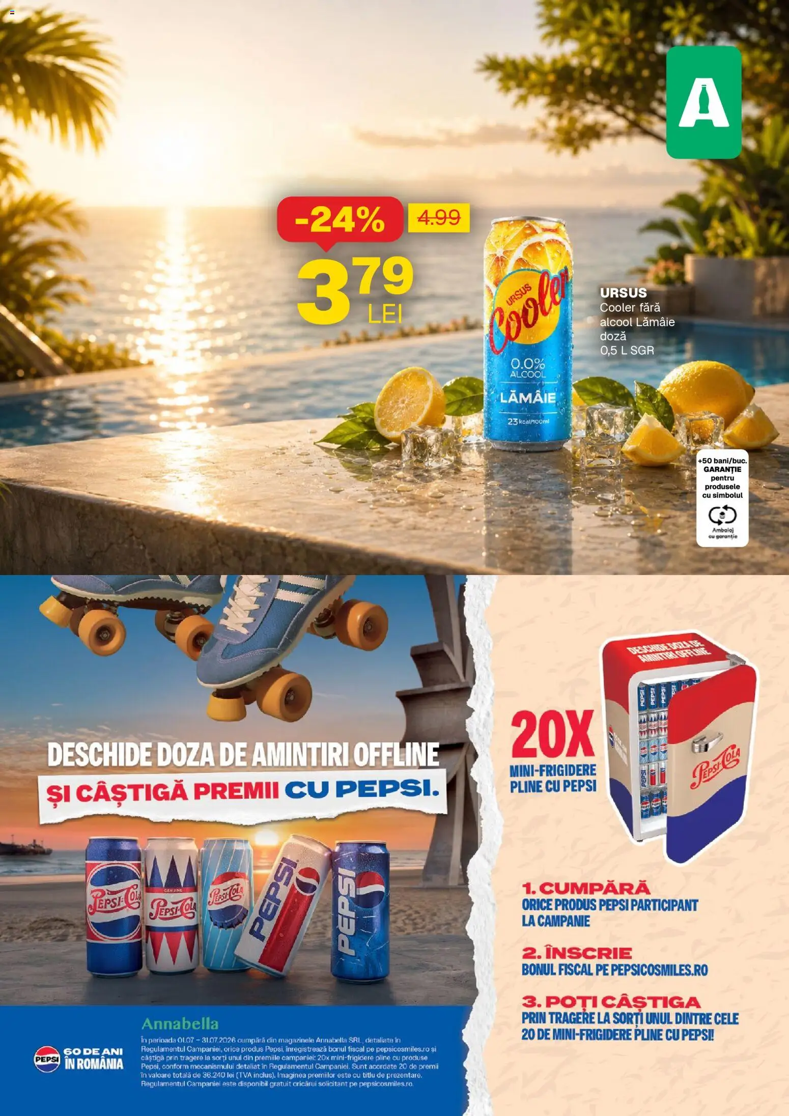 Noul catalog Annabella – valabil de la 16.07.2026 | Pagină: 16 | Produse: Ursus, Cooler, Ursus cooler, Pepsi