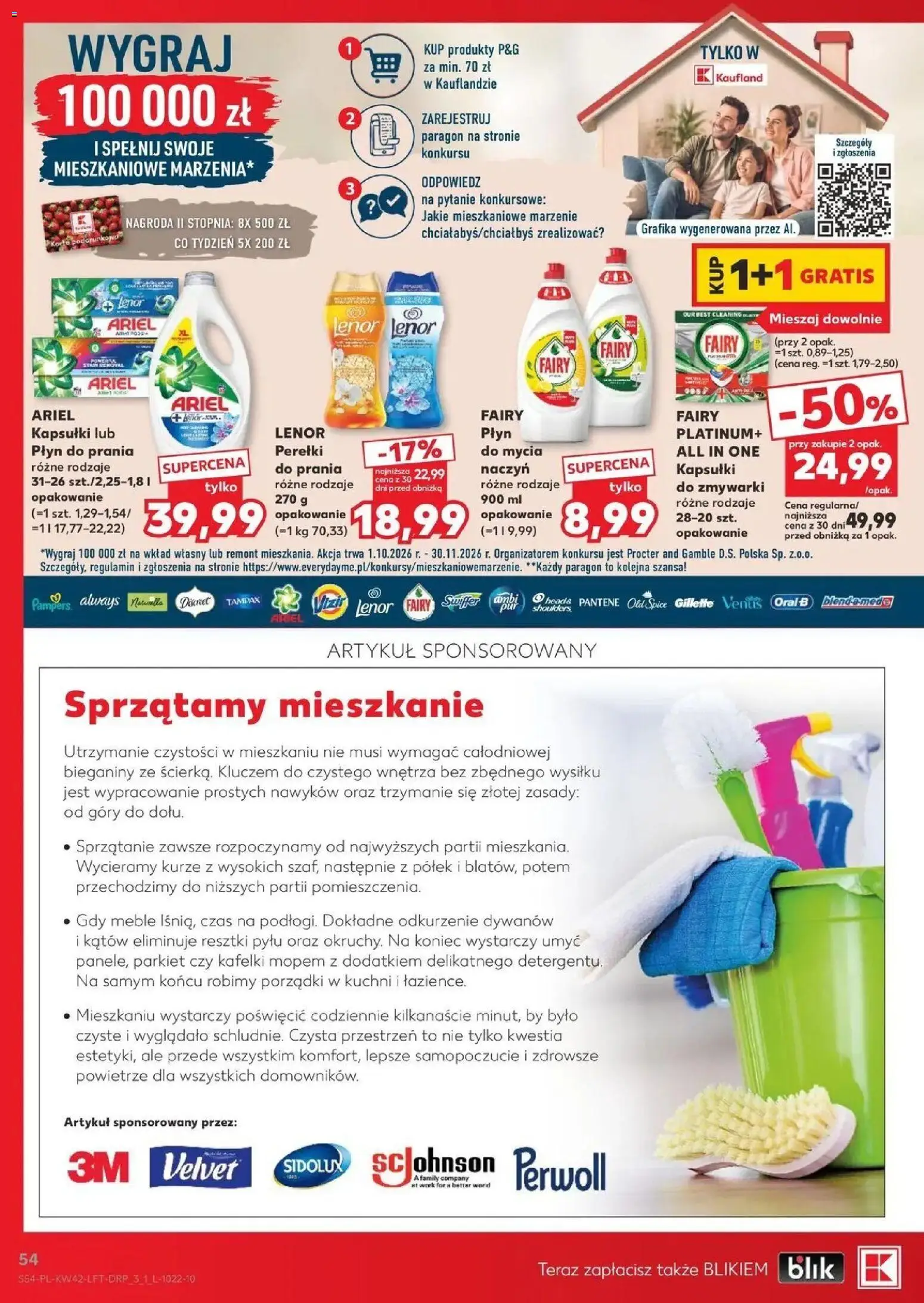 Kaufland aktualna gazetka od 15.10.2026 - od jutra PDF | Strona: 54 | Produkty: Perwoll, Fairy, Detergent, Old spice
