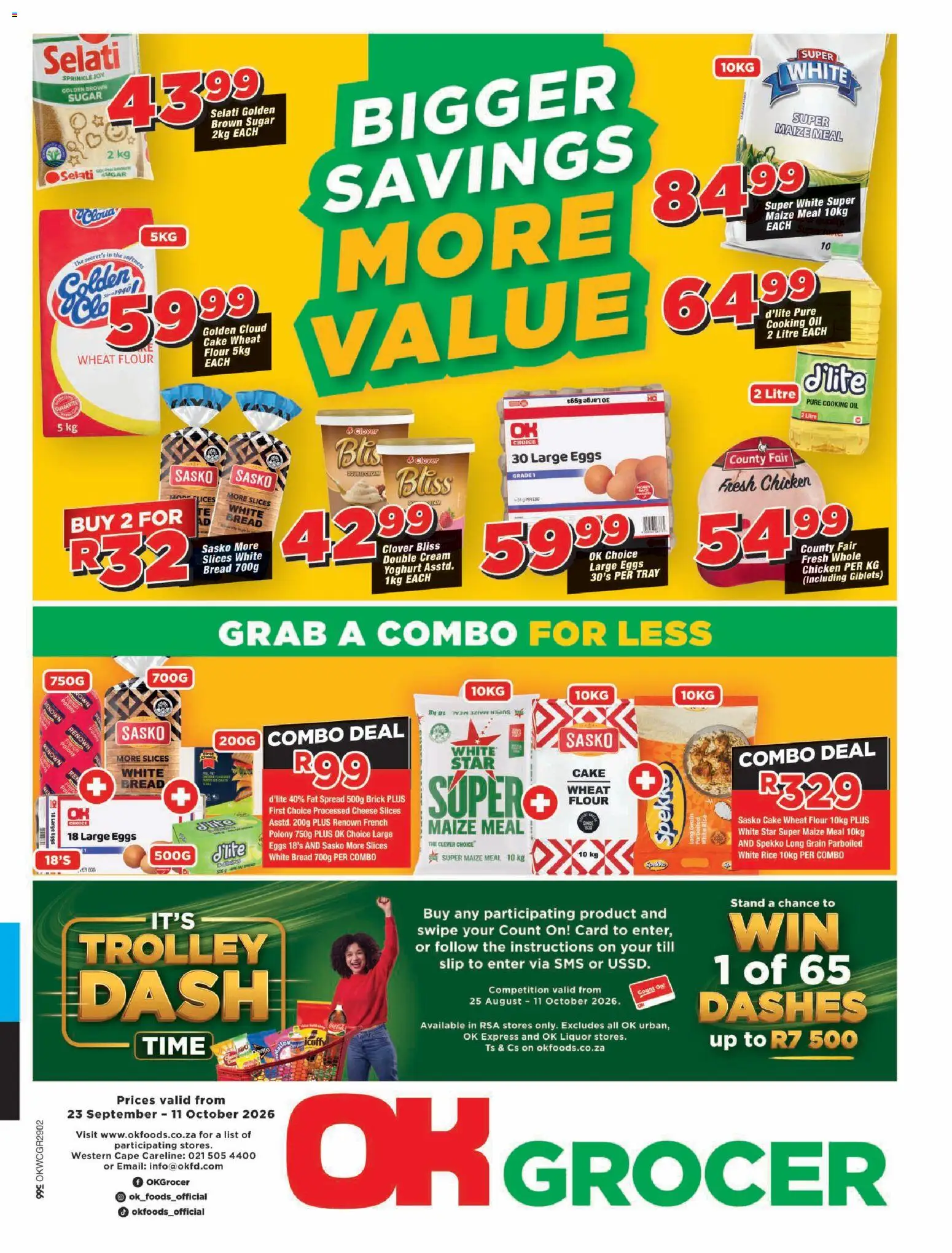New OK Foods catalogue – valid from 23/09/2026 | Page: 1 | Products: Cake, Tray, Spread, Fat spread