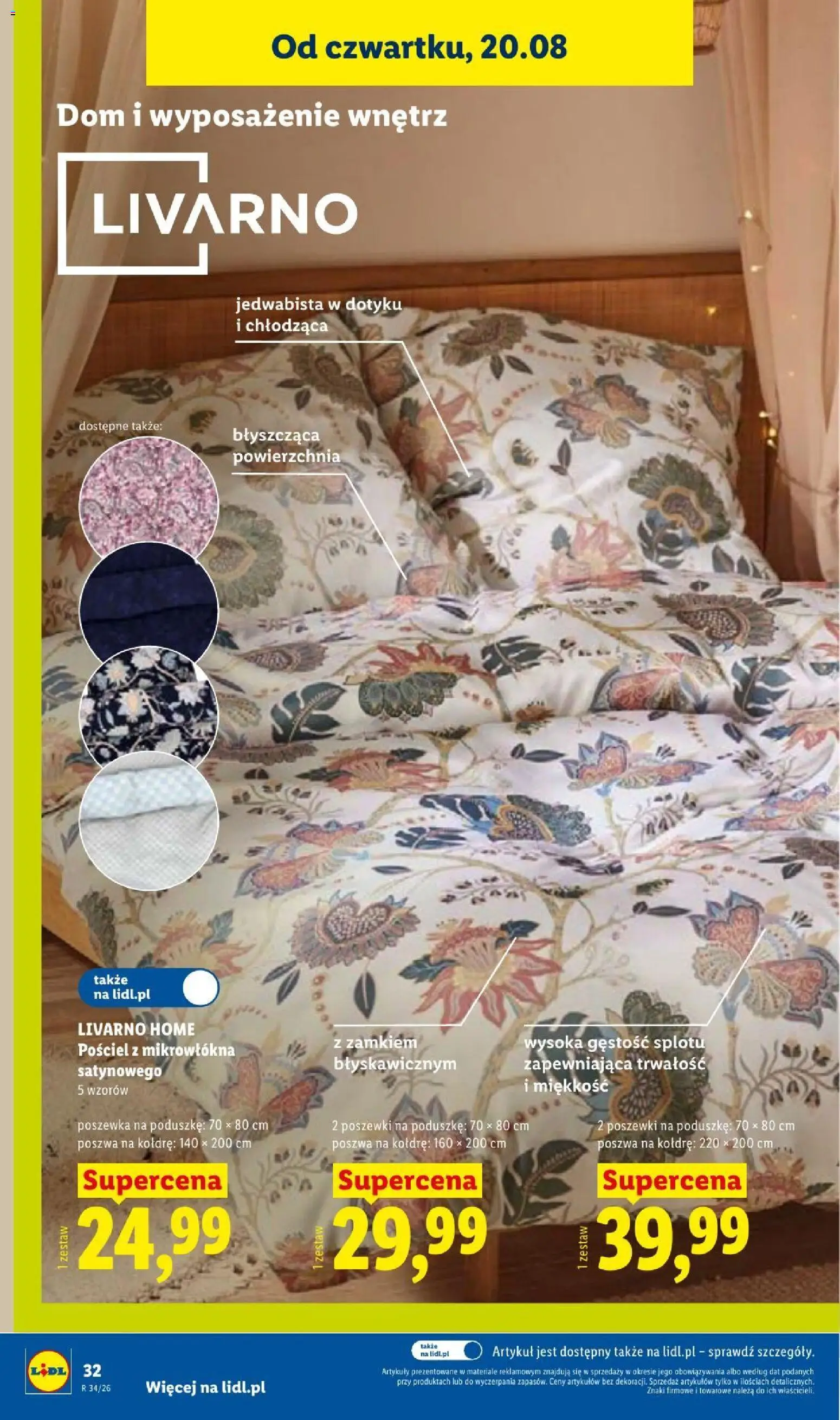 Lidl gazetka od 17.08.2026 | Strona: 44 | Produkty: Pościel