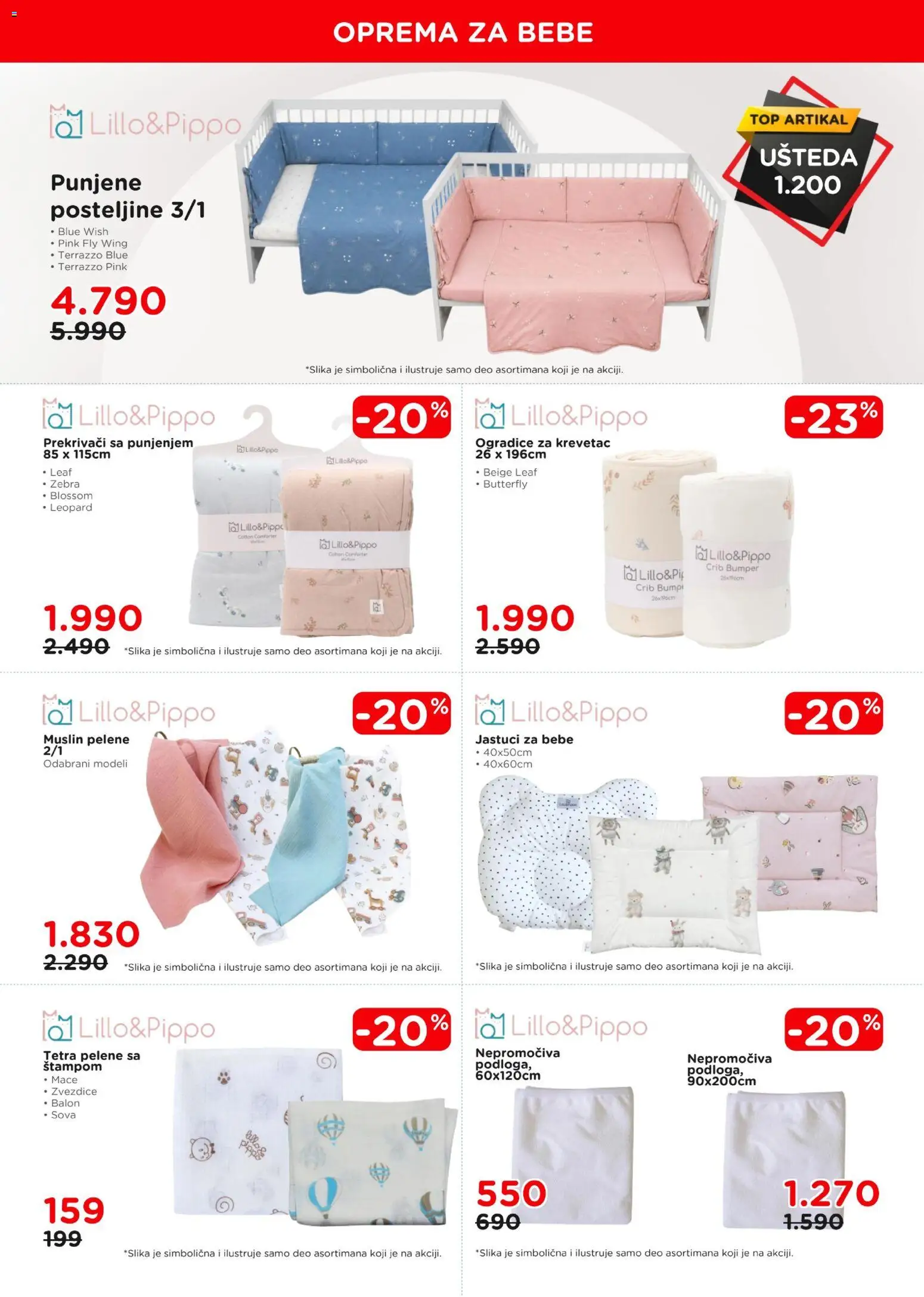 Aksa katalog - važi od 01.10.2026 | Strana: 4 | Proizvode: Posteljine, Pelene