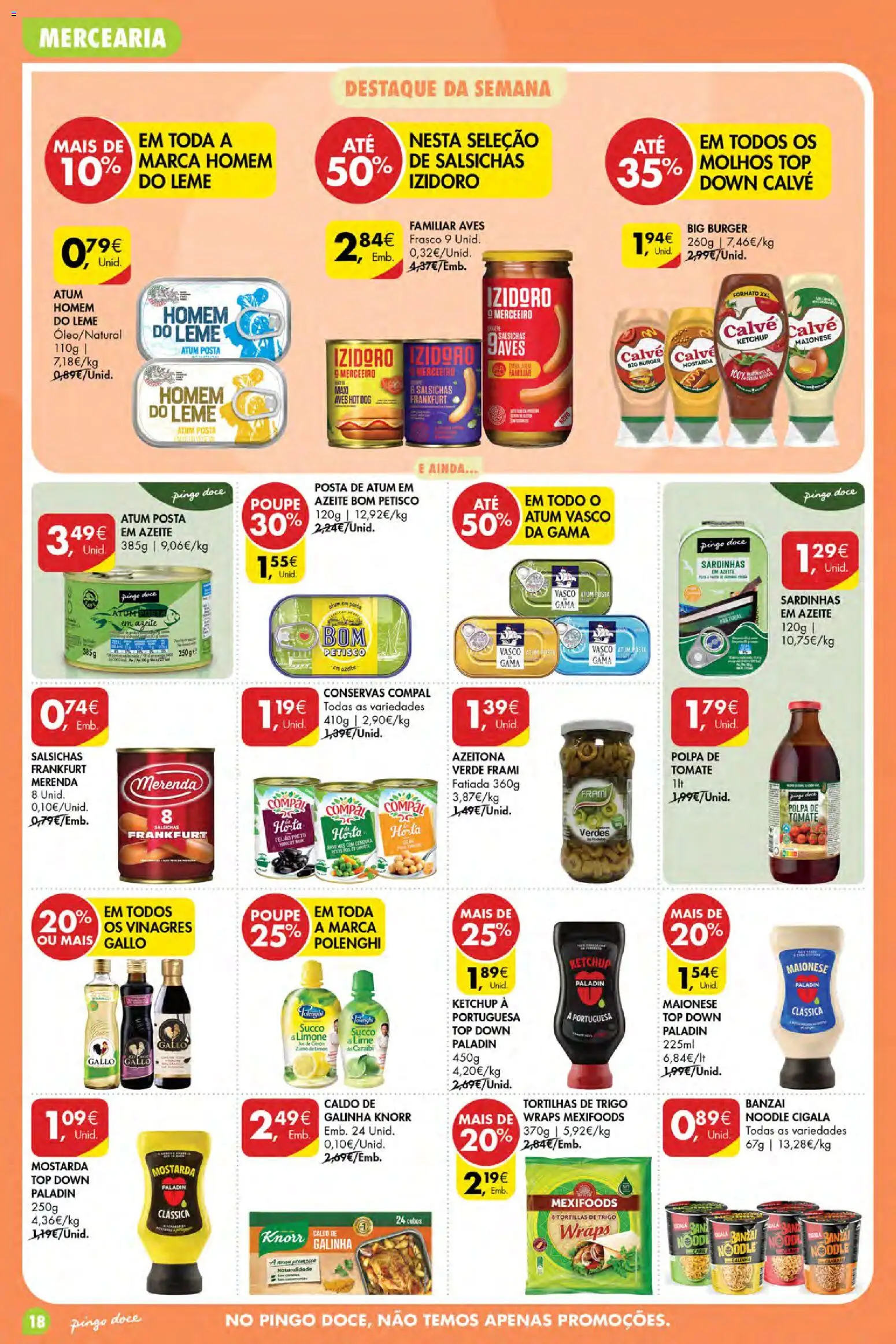 Pingo Doce Poupe Esta Semana Açores │ válido de 02/07/2026 | Página: 18 | Produtos: Porta, Sardinhas, Maionese, Ketchup