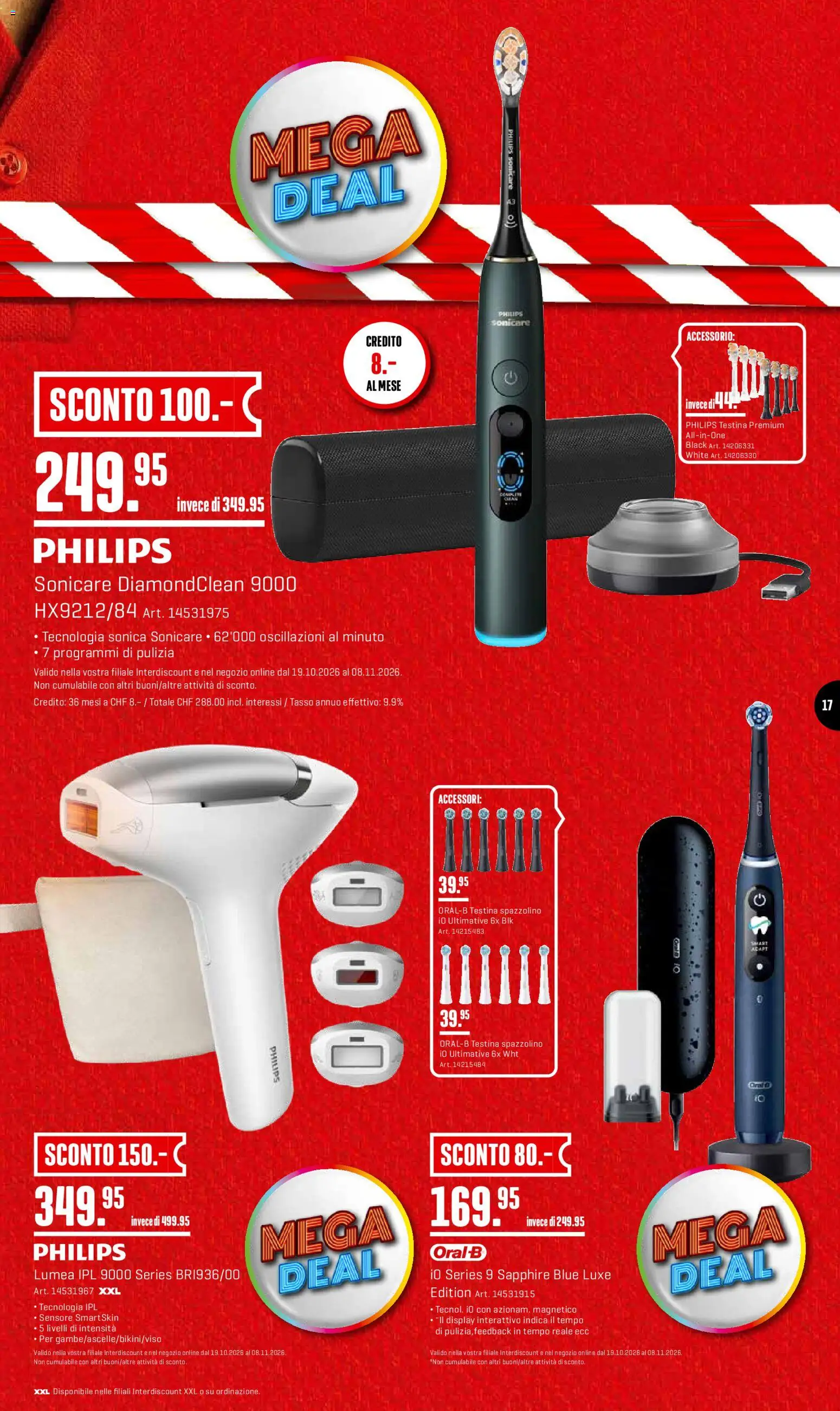 Interdiscount aktionen IT – gültig ab 19.10.2026 | Seite: 17 | Produkte: Philips