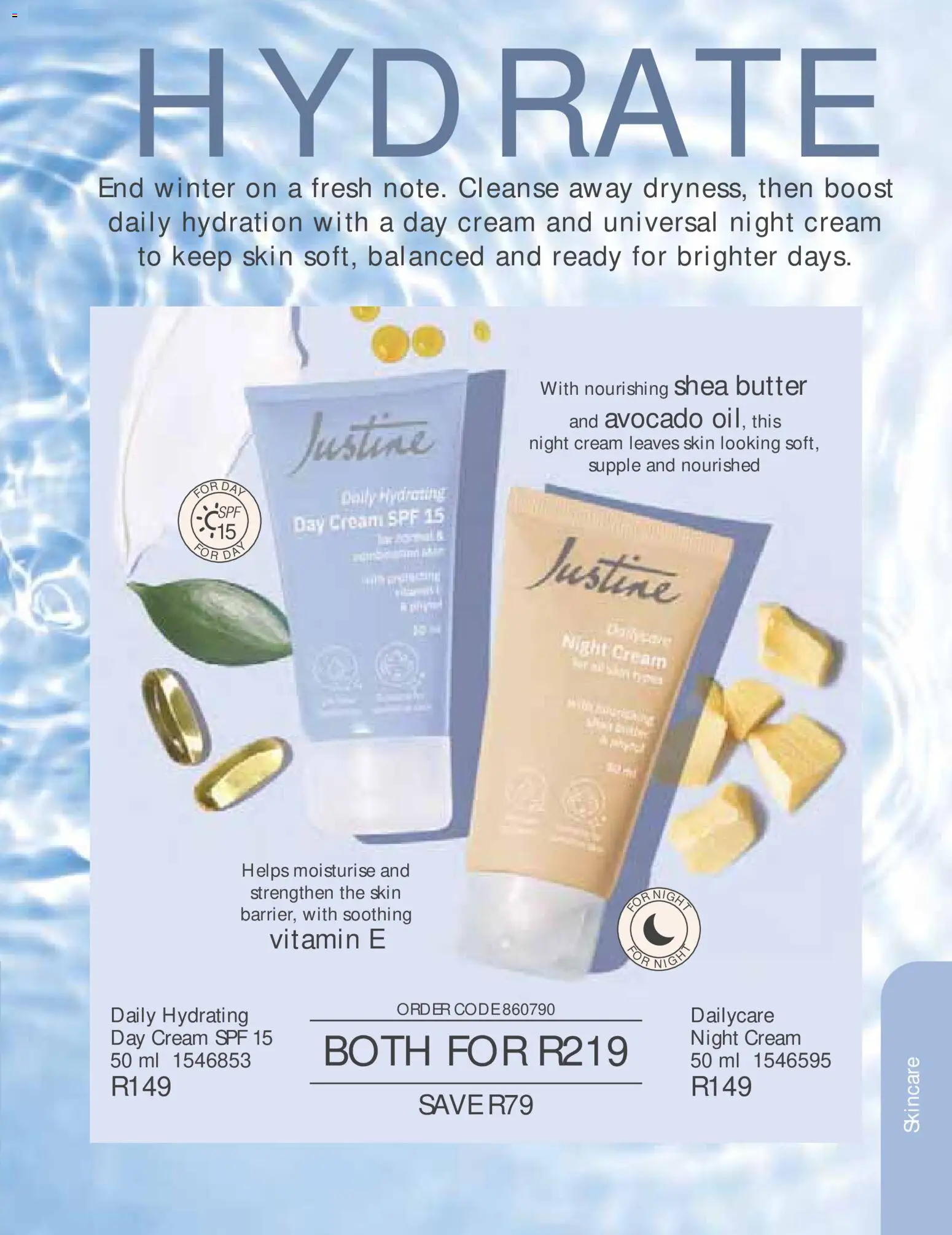 New Justine catalogue – valid from 01/08/2026 | Page: 53 | Products: Butter, Cream, Night cream, Day cream
