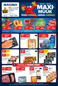 Maxima kliendilehe eelvaade alates 23.06.2026