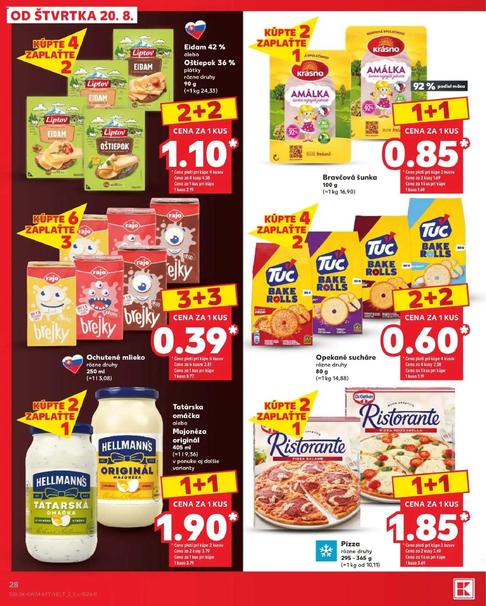 Kaufland SK akciós ujság - amely érvényes a következő dátumtól: 2026.08.20. | Oldal: 28