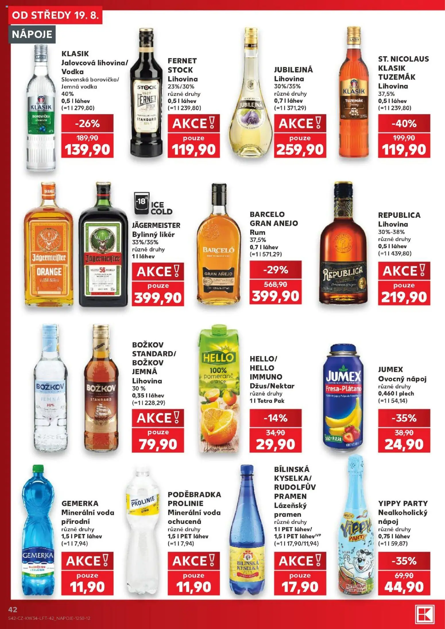 Kaufland leták - Plzeň od 19.08.2026 | Strana: 42