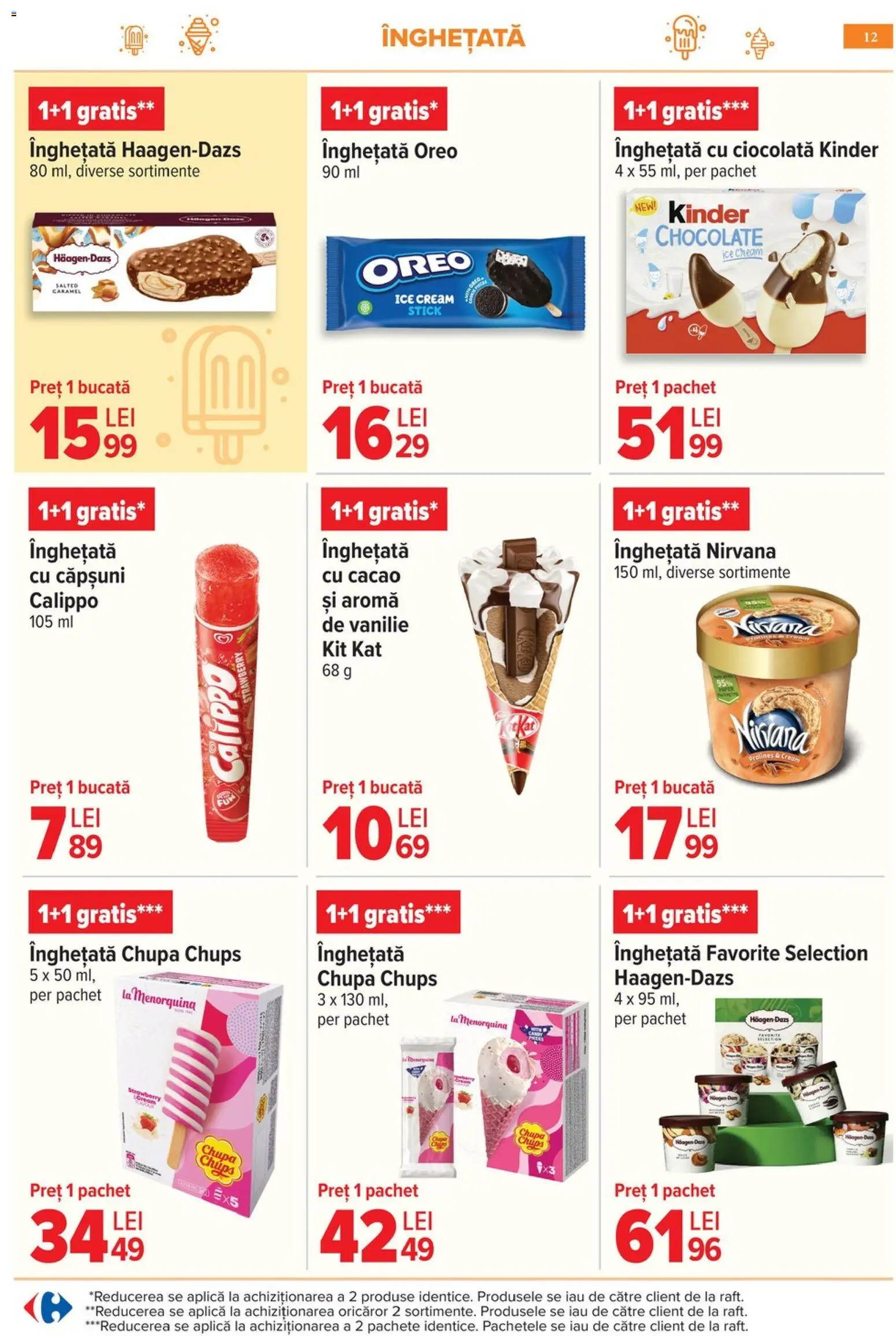 Noul catalog Carrefour – valabil de la 06.05.2026 | Pagină: 15 | Produse: Ciocolată, Căpșuni, Cacao, Înghețată