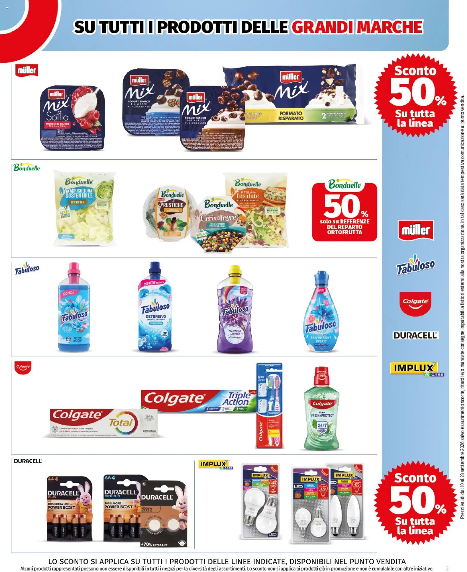 Volantino COOP del 10/09/2026 | Pagina: 3 | Prodotti: Cioccolato, Lamponi, Data, Yogurt bianco