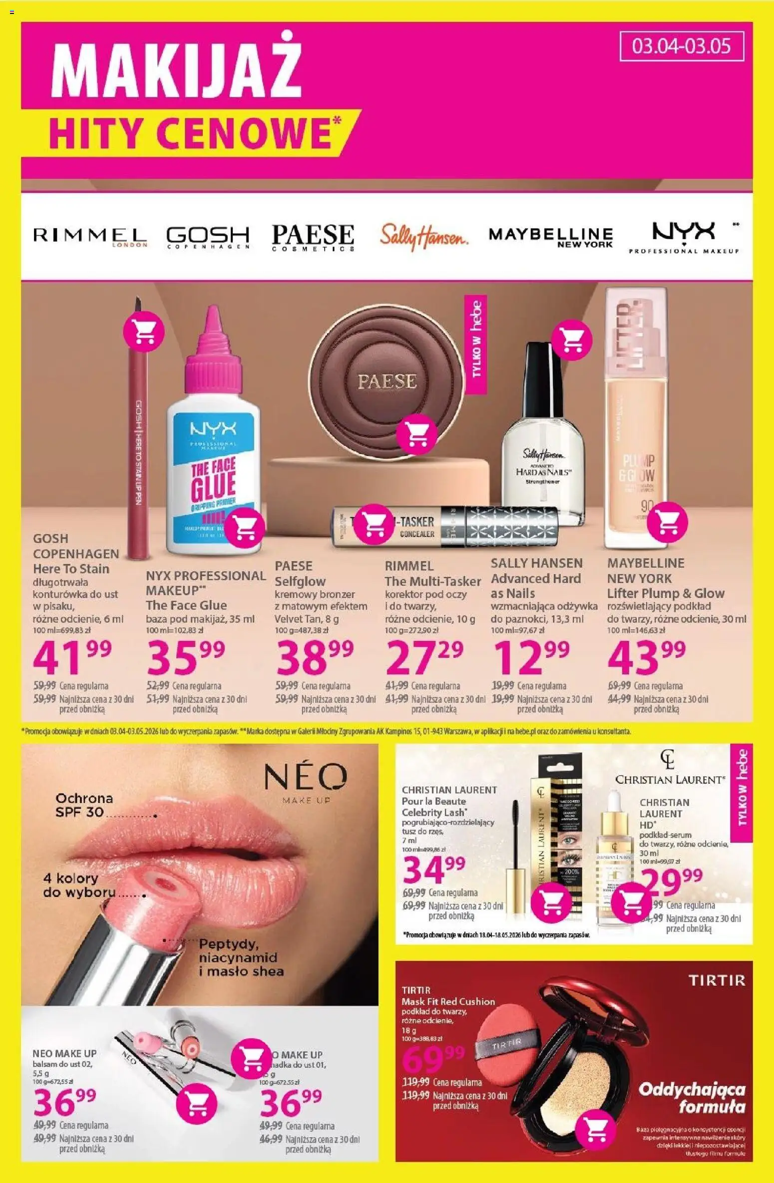 Hebe gazetka od 18.04.2026 | Strona: 10 | Produkty: Masło, Korektor, Bronzer, Konturówka