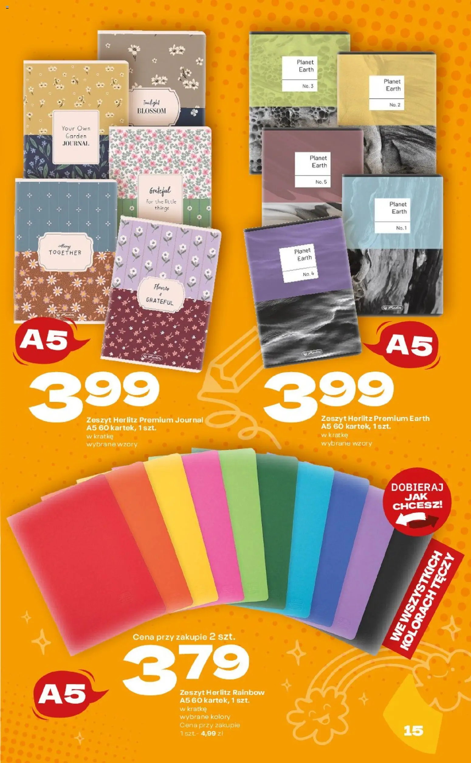 Twój Market gazetka - Katalog szkolny od 20.07.2026 | Strona: 15 | Produkty: Zeszyt