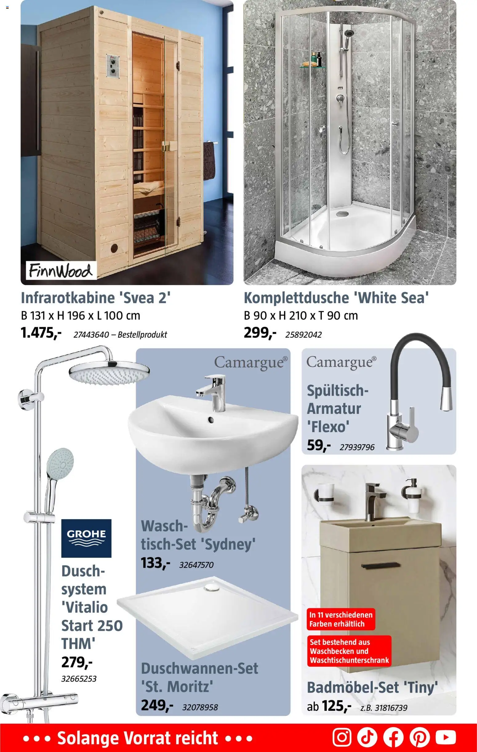 Bauhaus Prospekt – gültig ab 17.10.2026 | Seite: 11 | Produkte: Waschbecken, Armatur