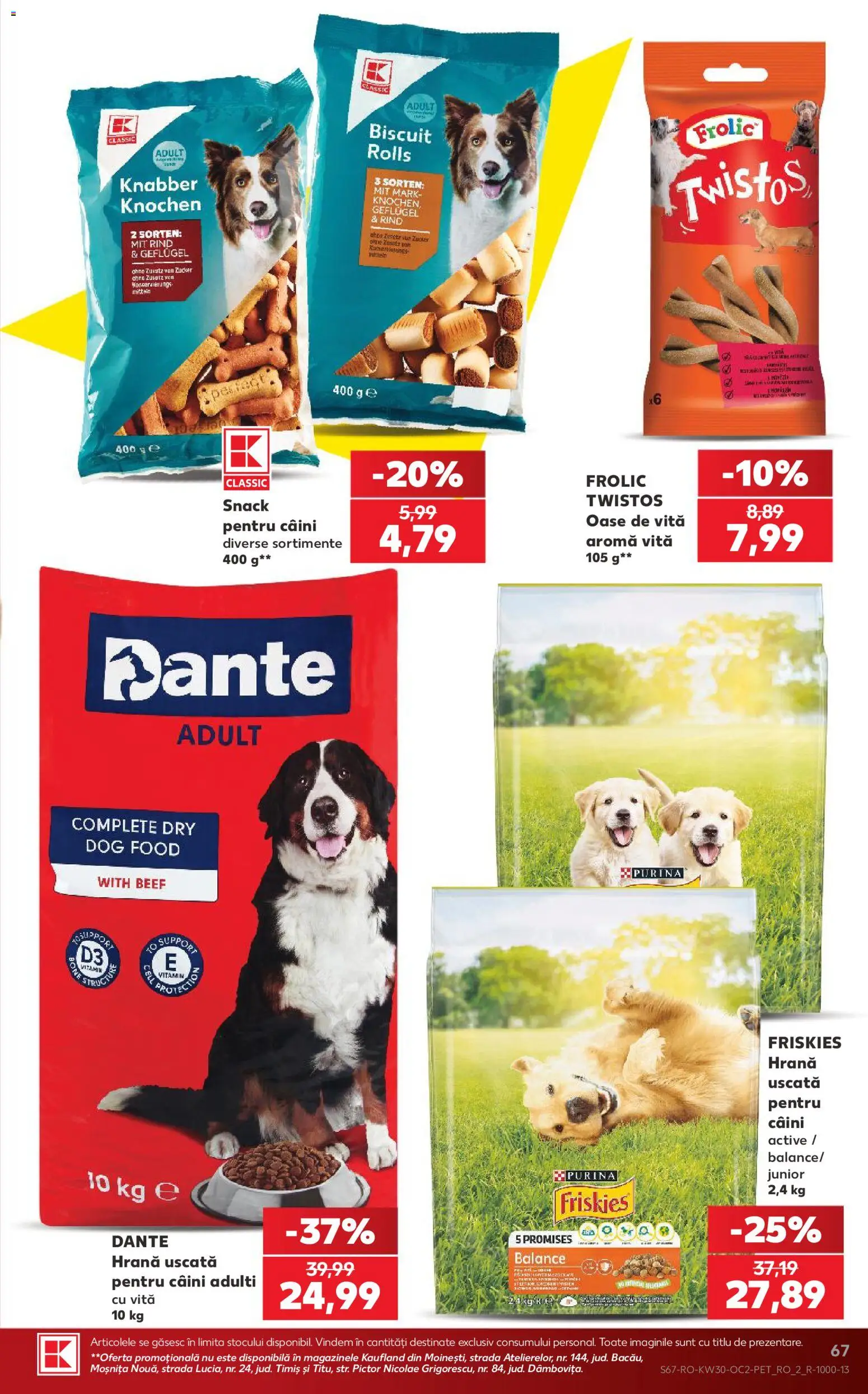 Noul catalog Kaufland – valabil de la 22.07.2026 | Pagină: 67 | Produse: Vită, Active